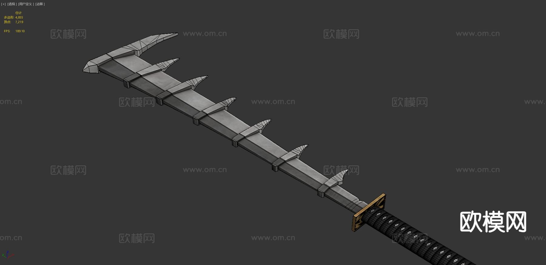 斩魄刀-漂白su模型下载（渲染图3）