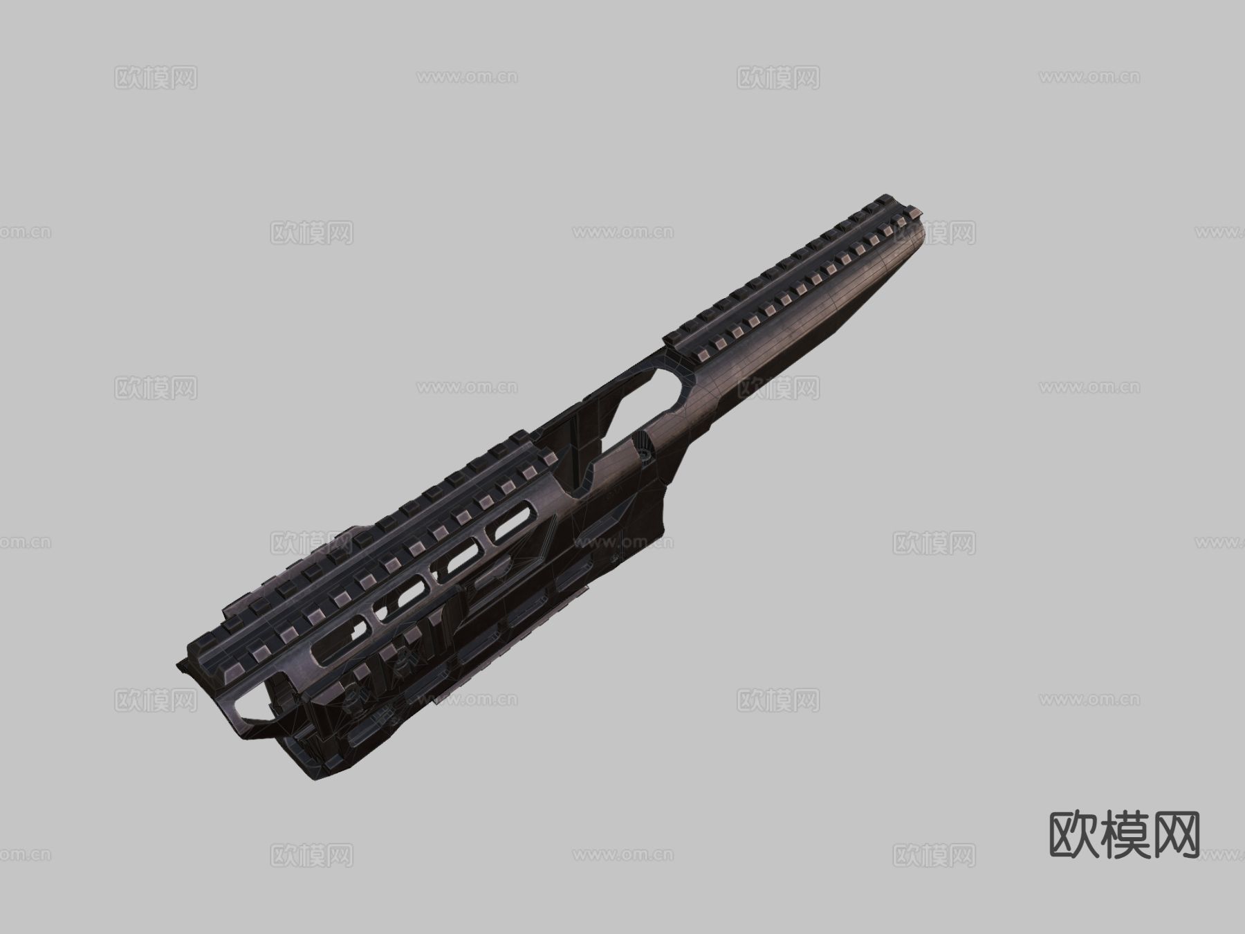 AK74握把su模型下载（渲染图1）