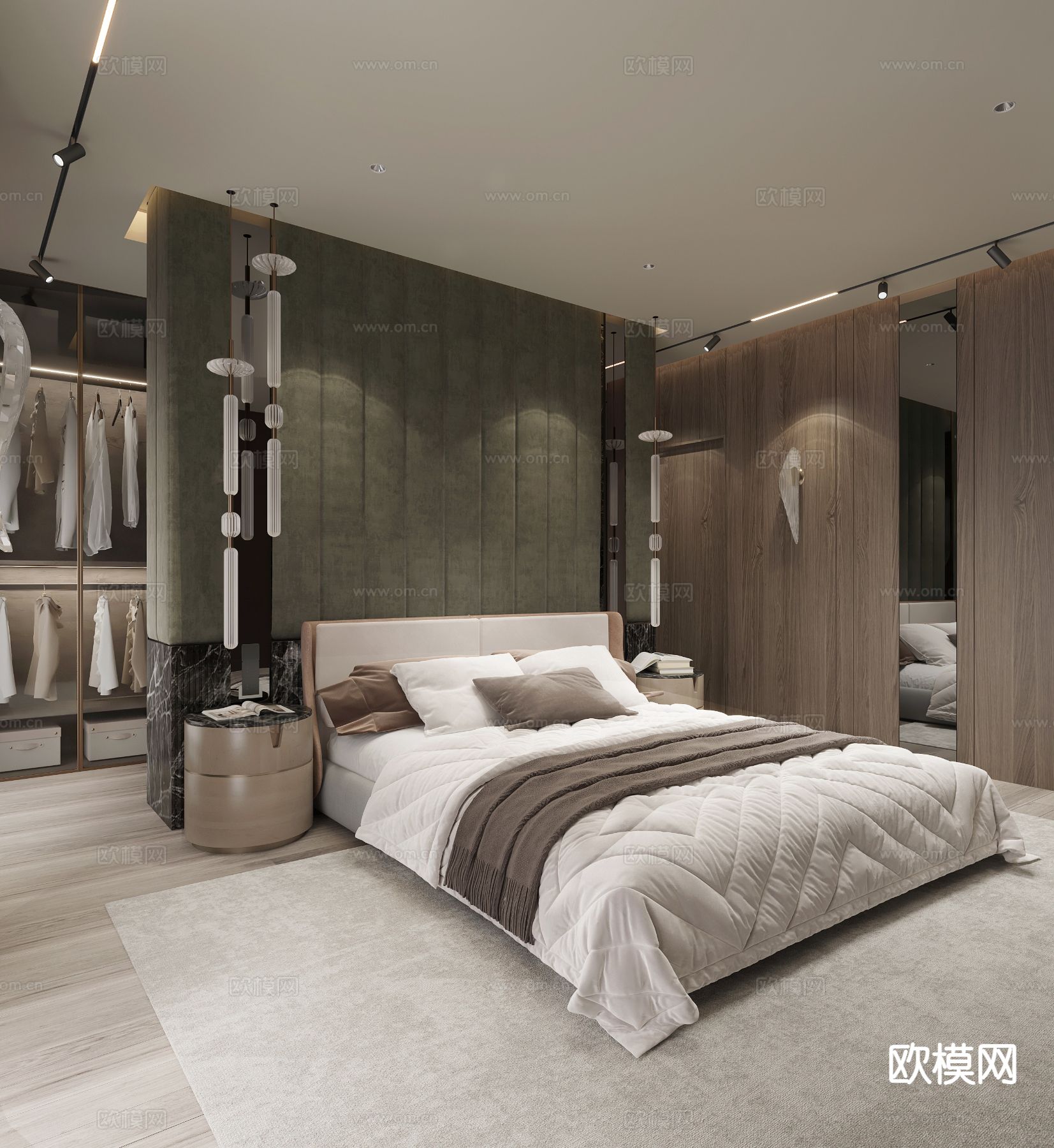 阿联酋 | 迪拜别墅卧室3d模型下载