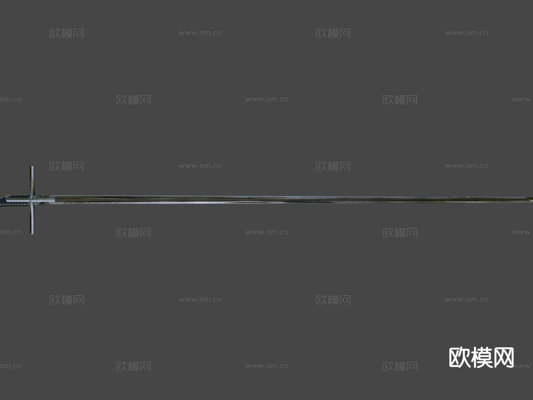 骑兵剑su模型下载（渲染图3）