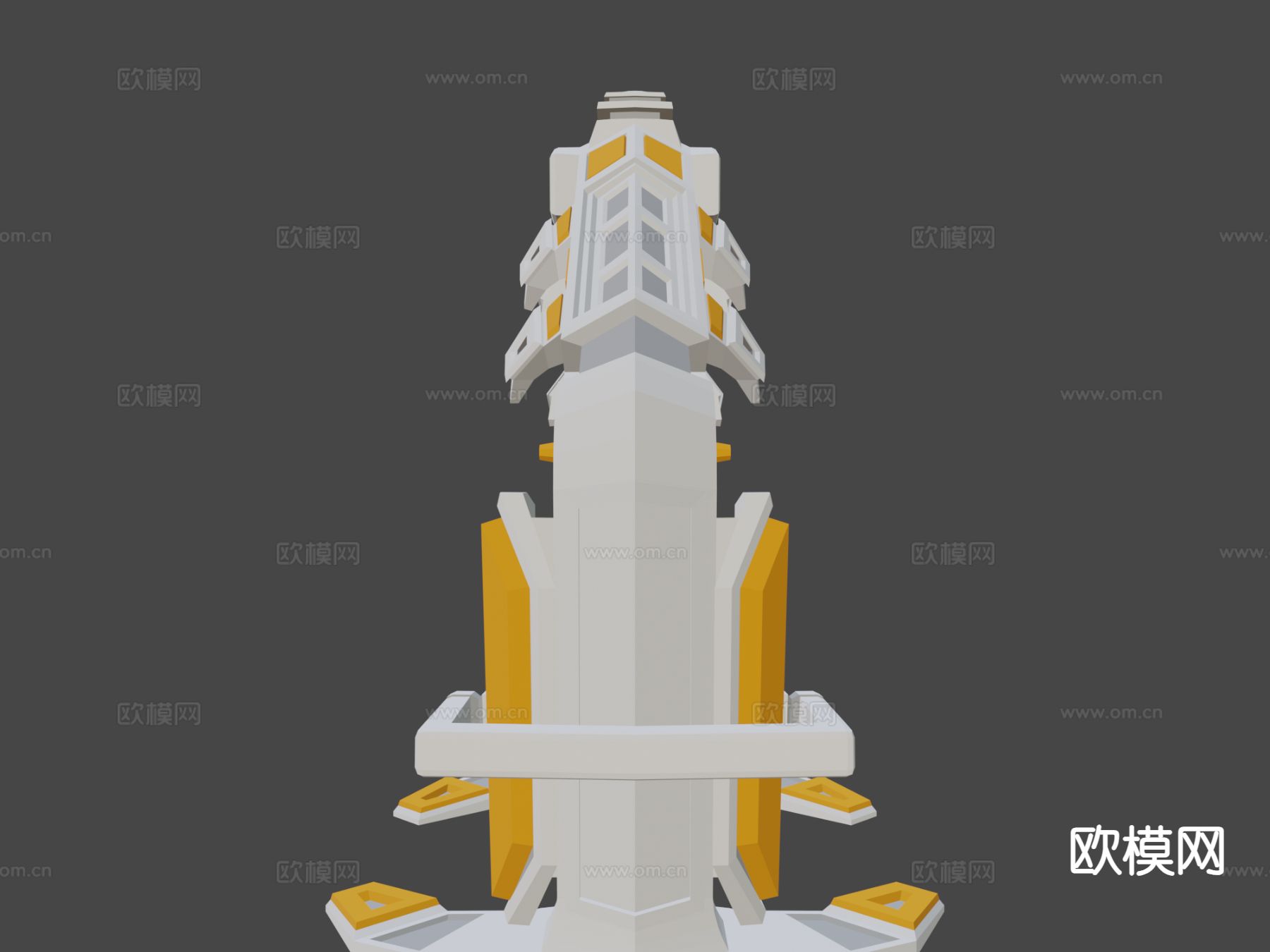 SciFiRTS结构 传送门su模型下载（渲染图4）