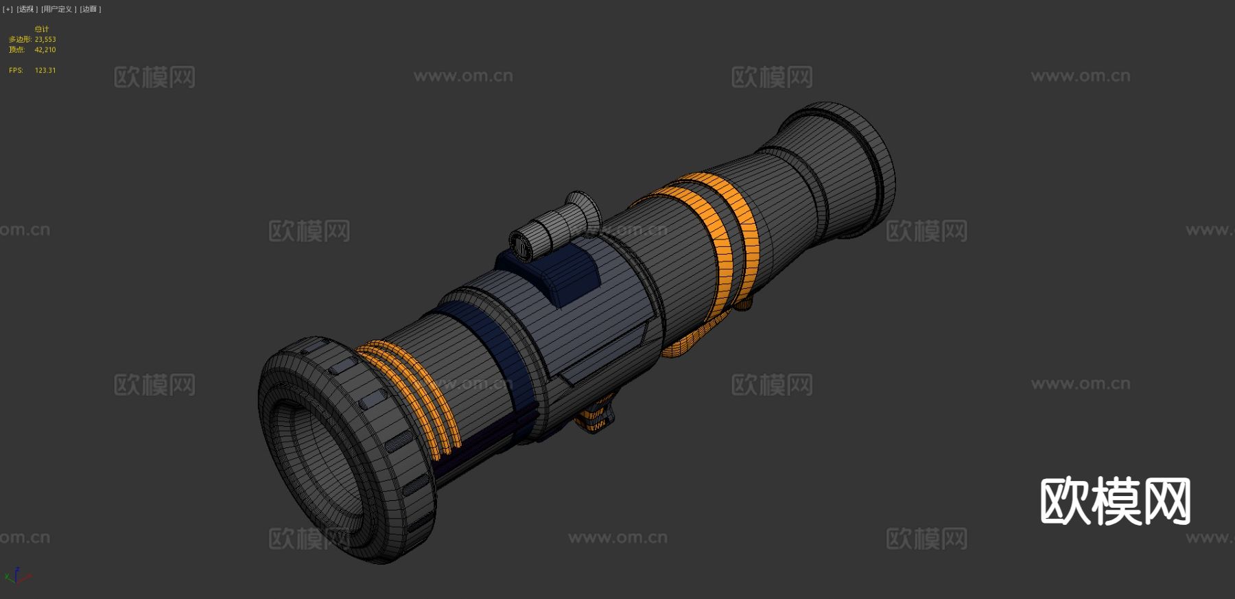 卡通枪 巴祖卡su模型下载（渲染图3）