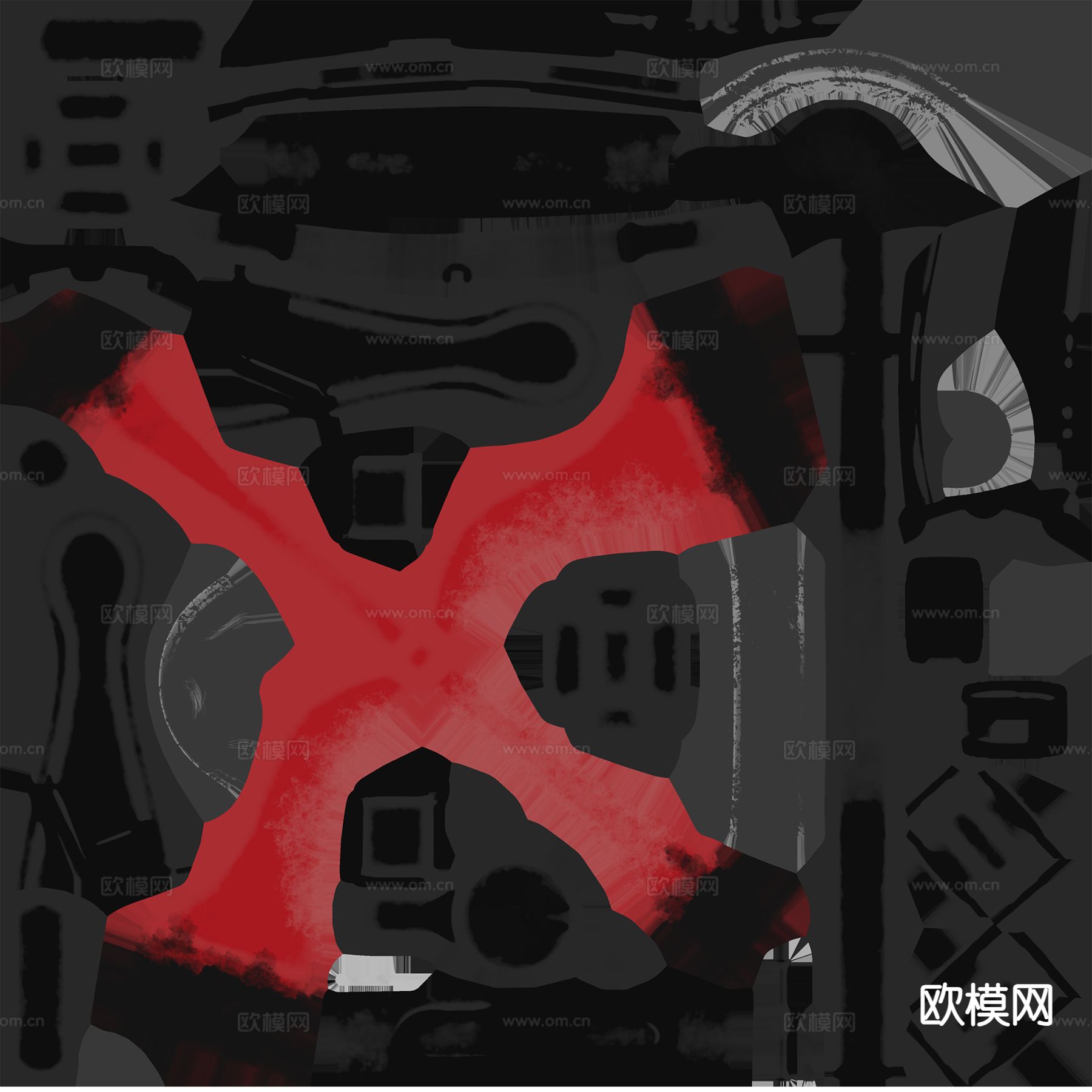 废品枪su模型下载（渲染图3）