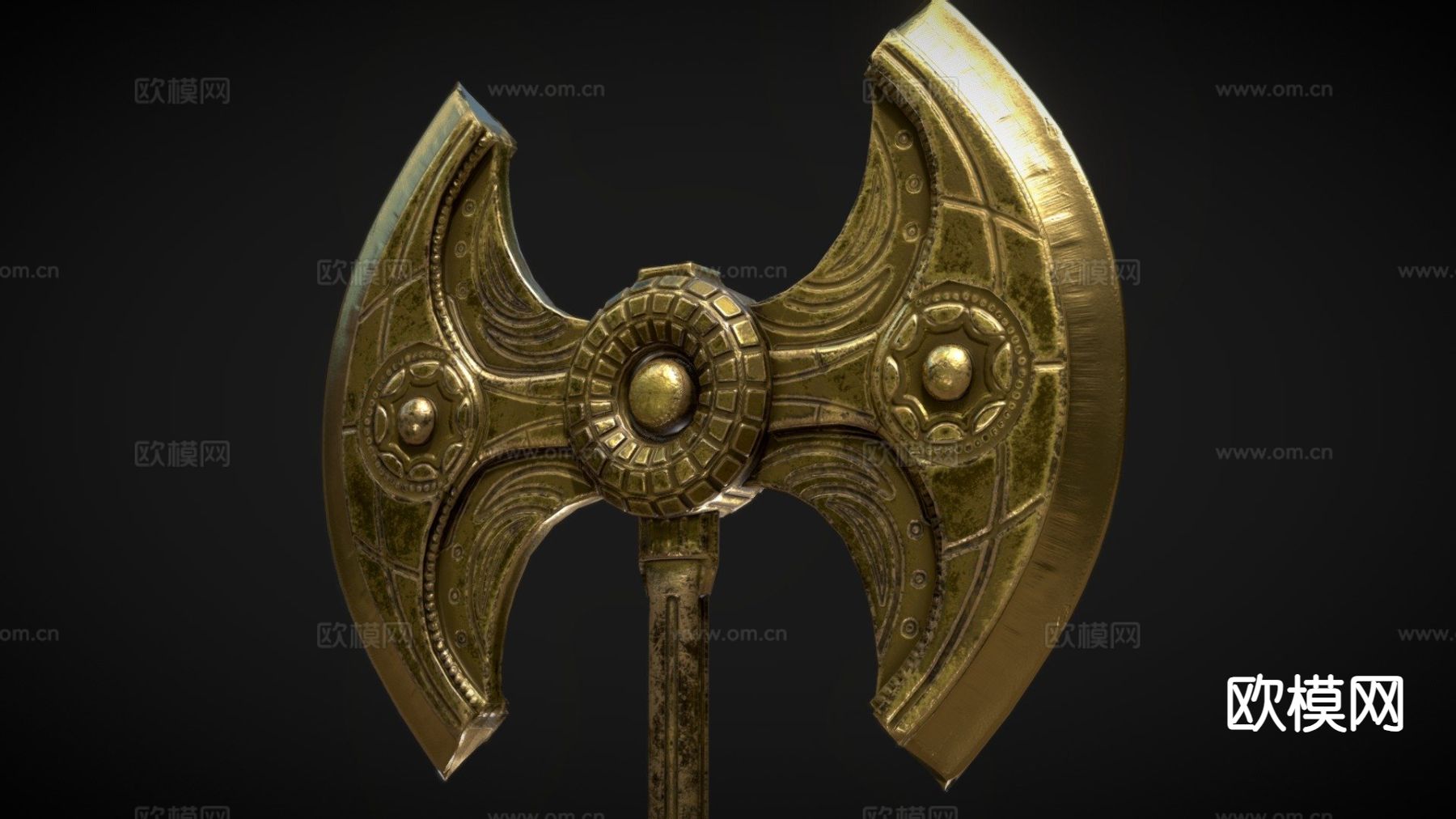 矮人战斧su模型下载（渲染图2）