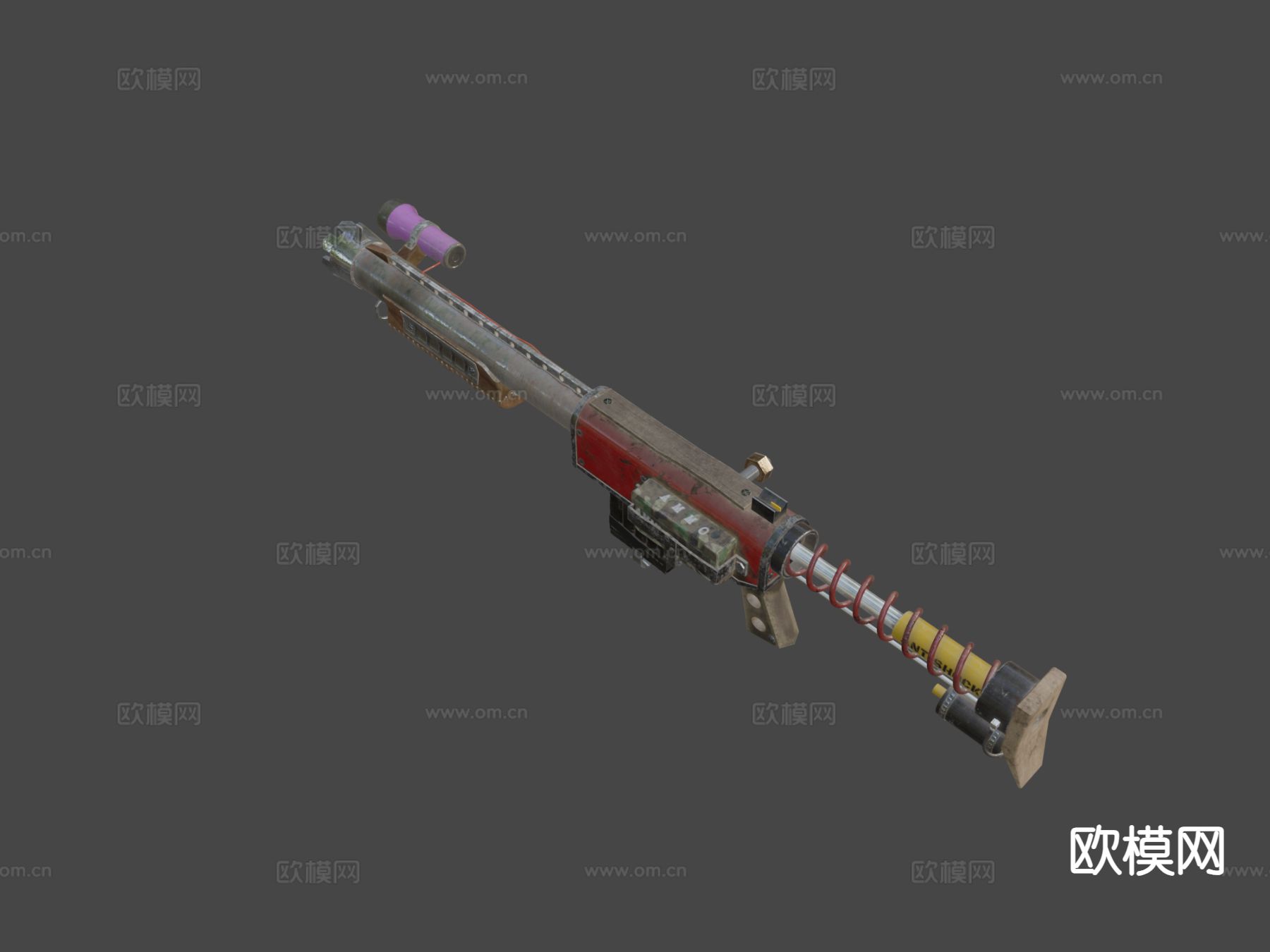 废品枪su模型下载（渲染图6）