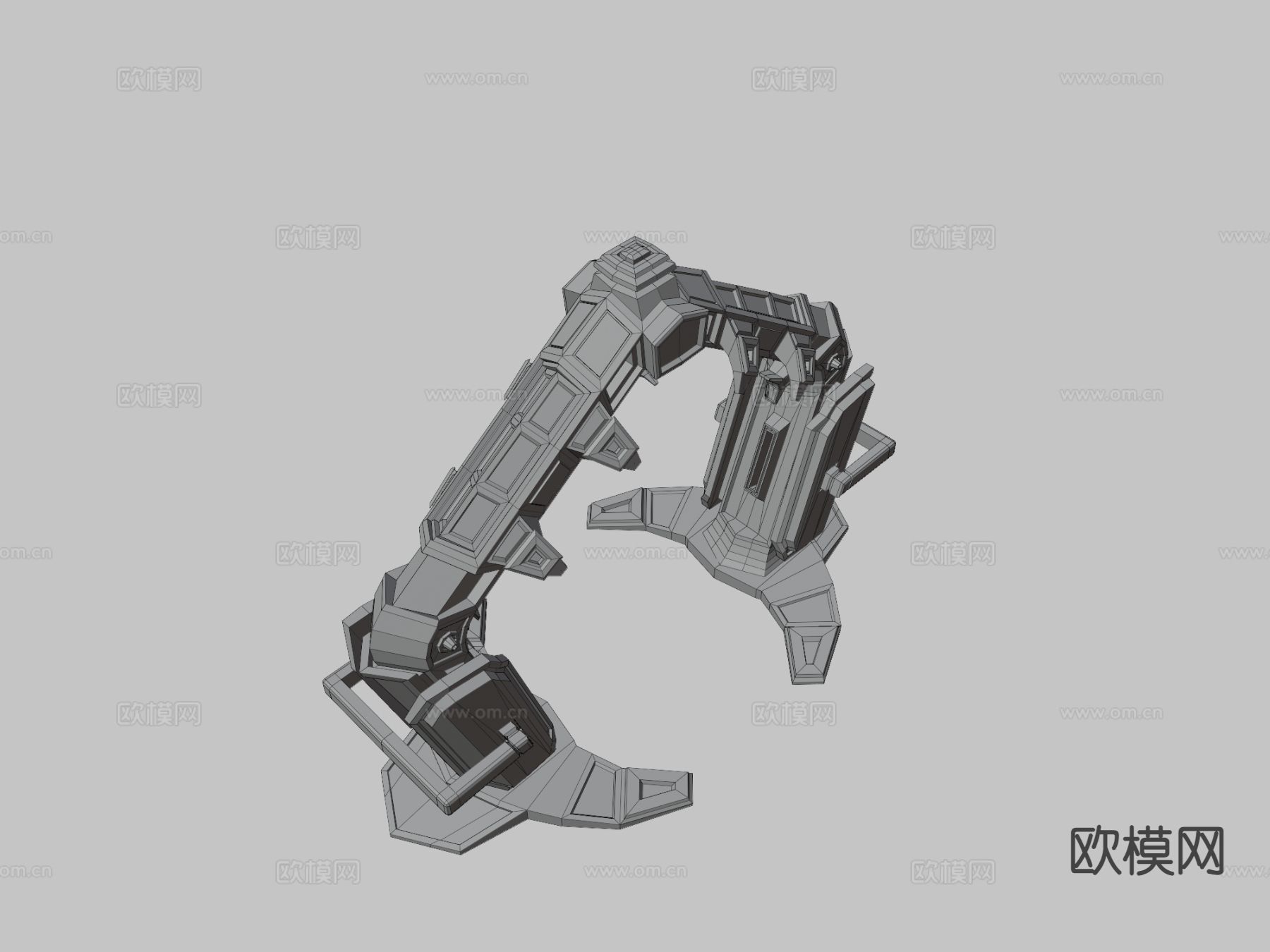 SciFiRTS结构 传送门su模型下载（渲染图3）