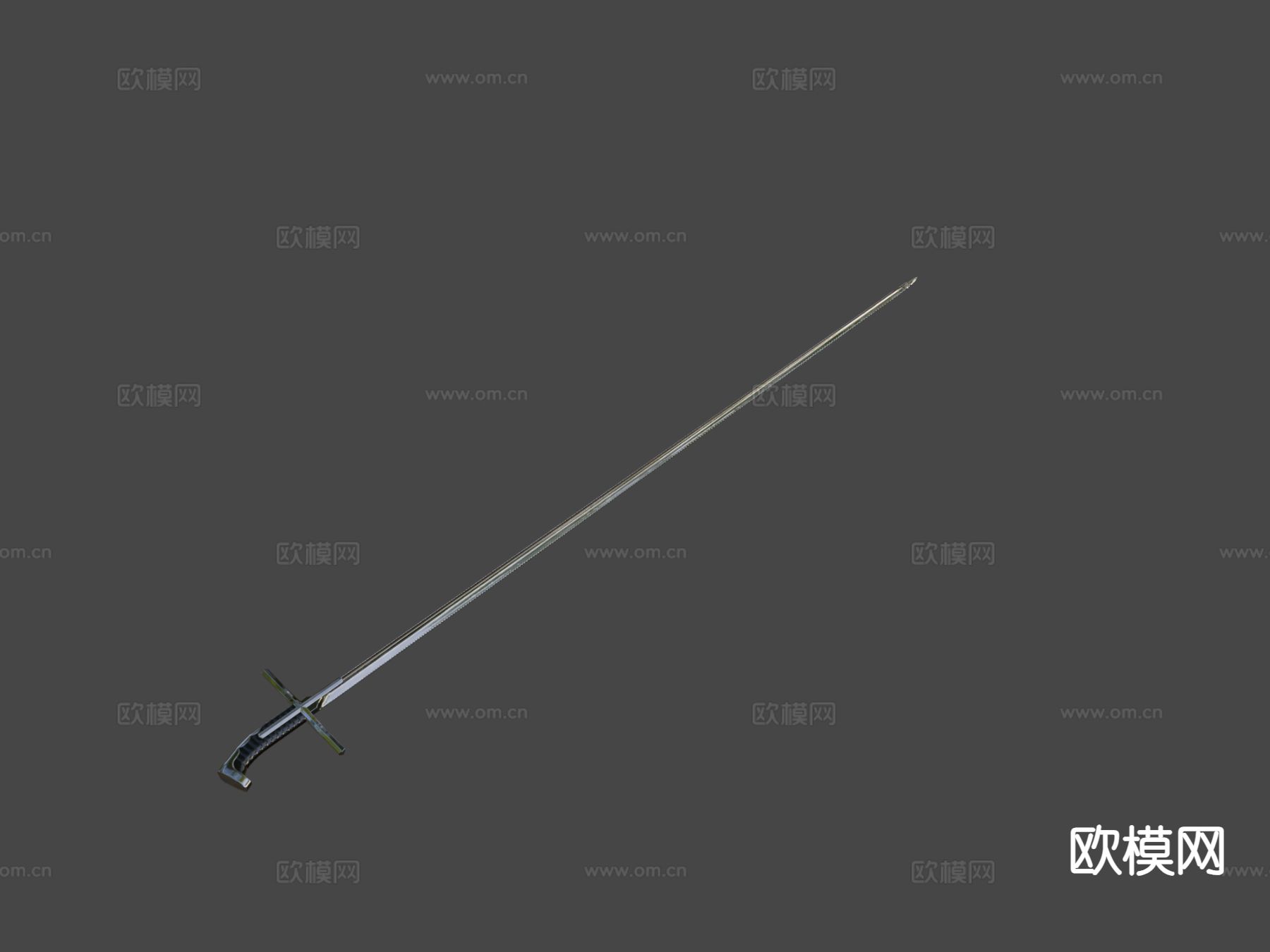 骑兵剑su模型下载（渲染图6）