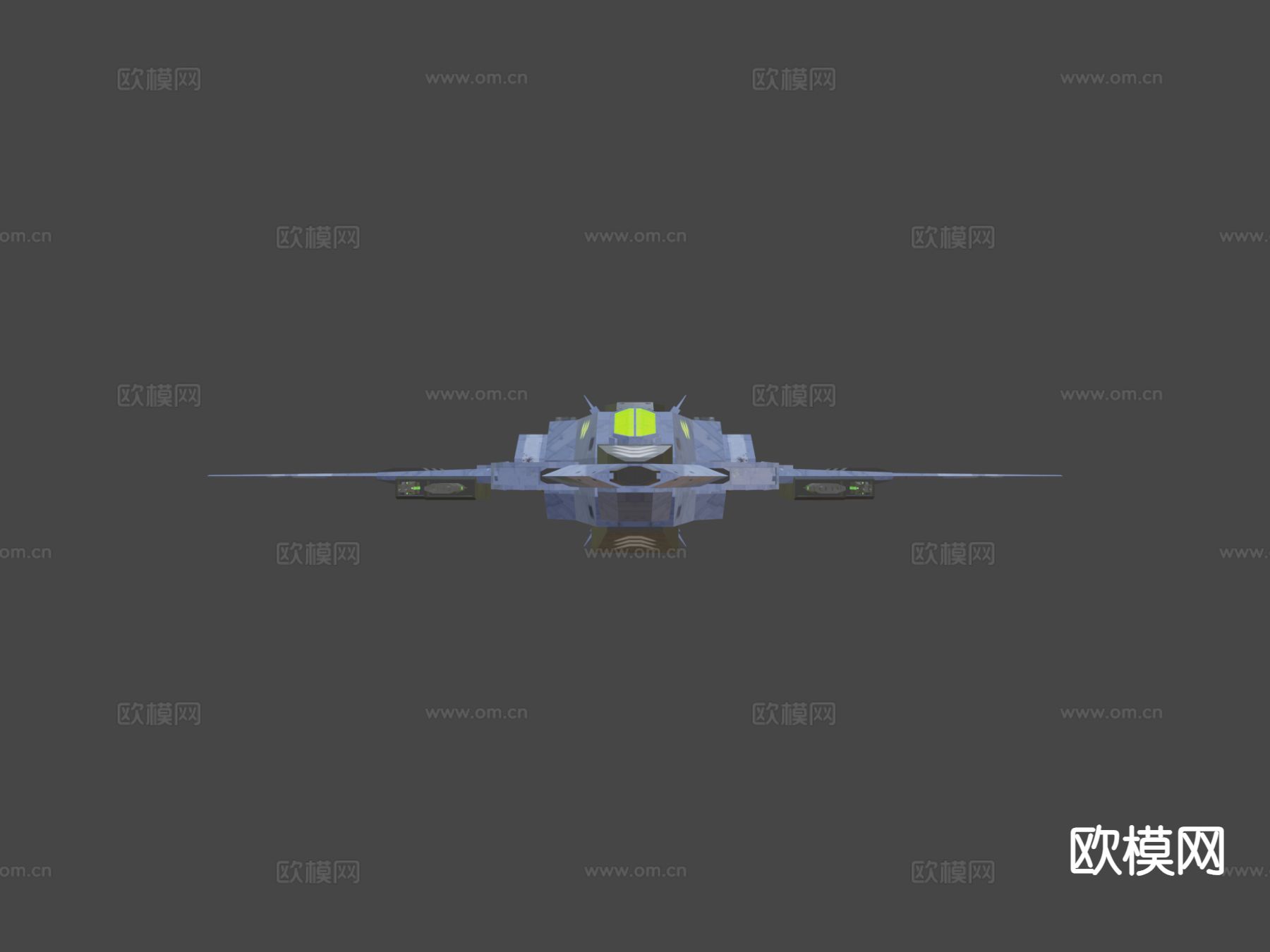 科幻战斗机su模型下载（渲染图5）