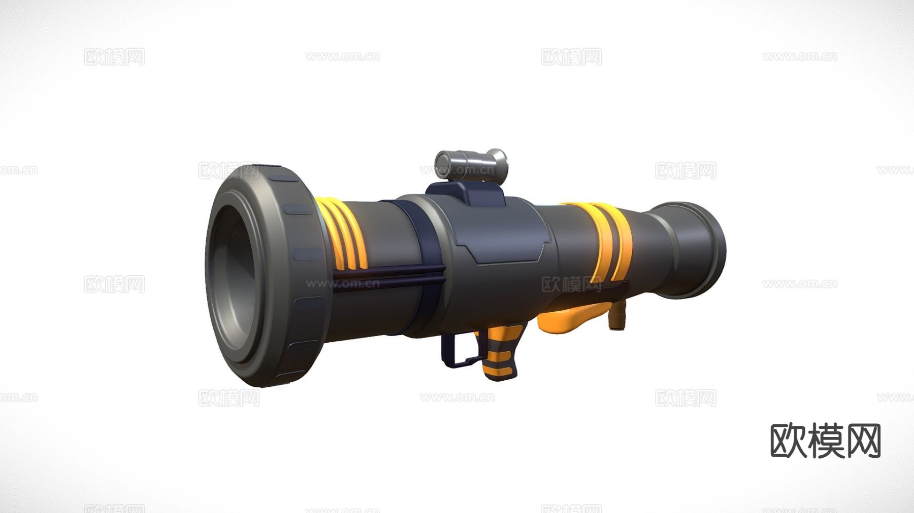 卡通枪 巴祖卡su模型下载（渲染图2）