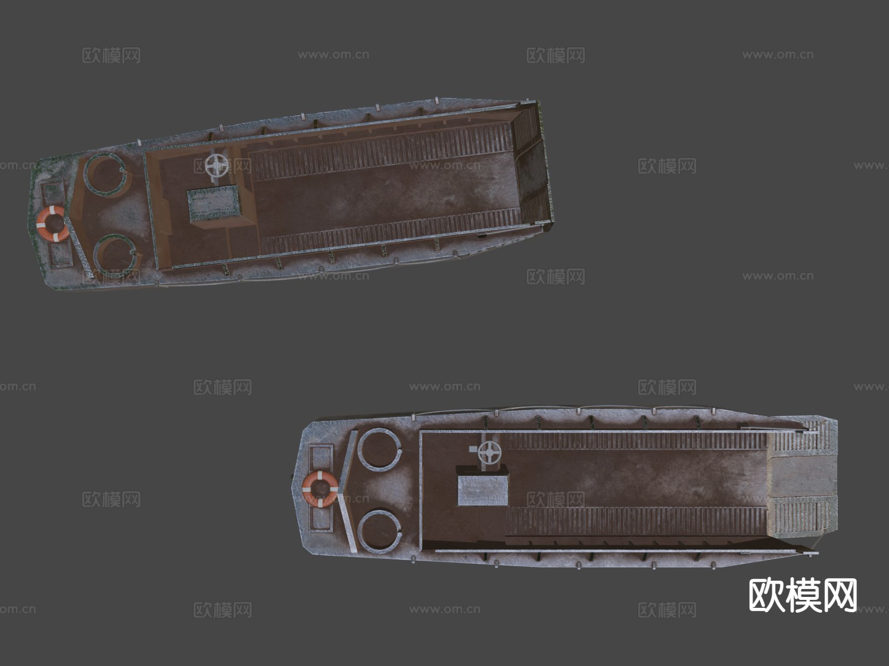 船 货船su模型下载（渲染图6）
