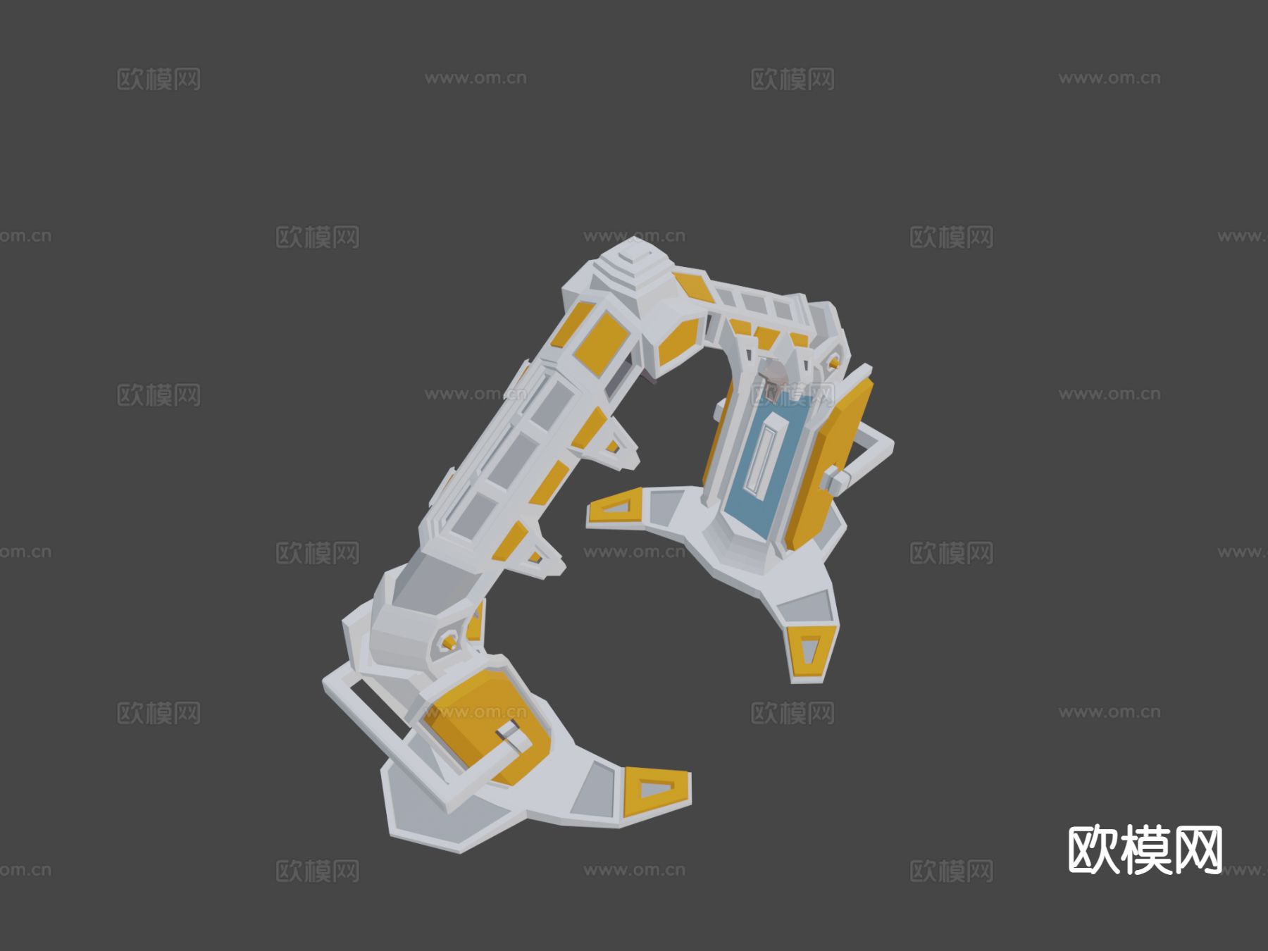 SciFiRTS结构 传送门su模型下载（渲染图5）