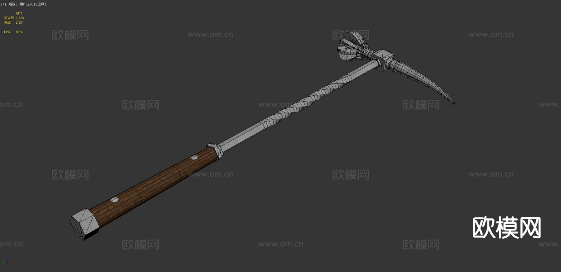世纪波兰战锤su模型下载（渲染图1）