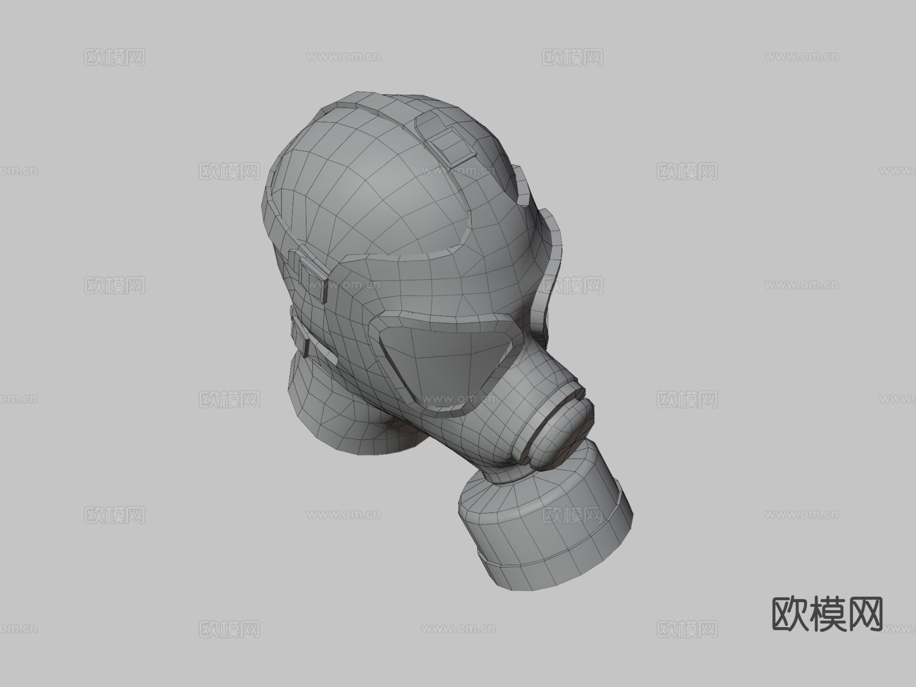 防毒面具M65su模型下载（渲染图1）
