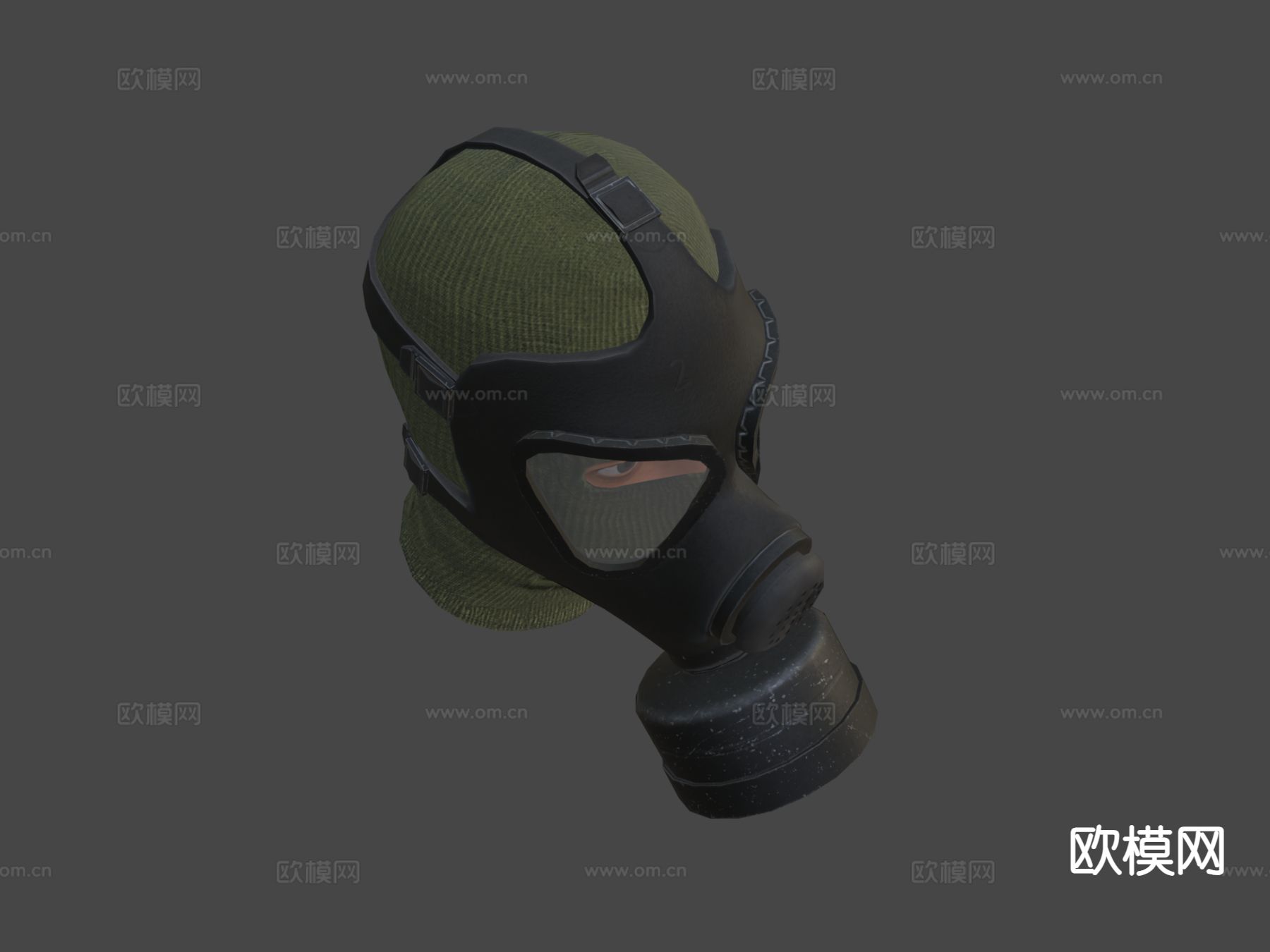 防毒面具M65su模型下载（渲染图3）