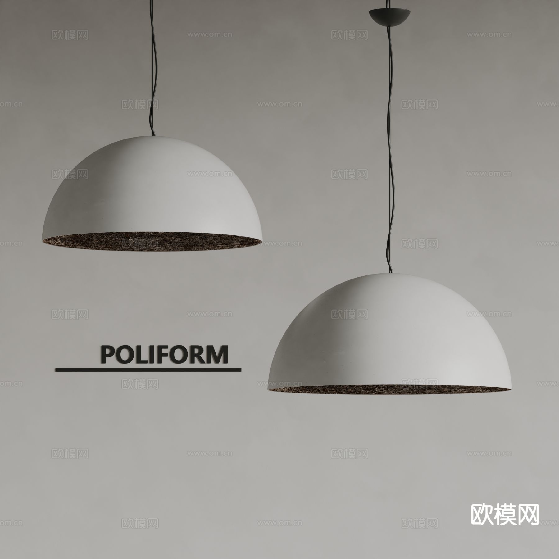 poliform现代吊灯su模型