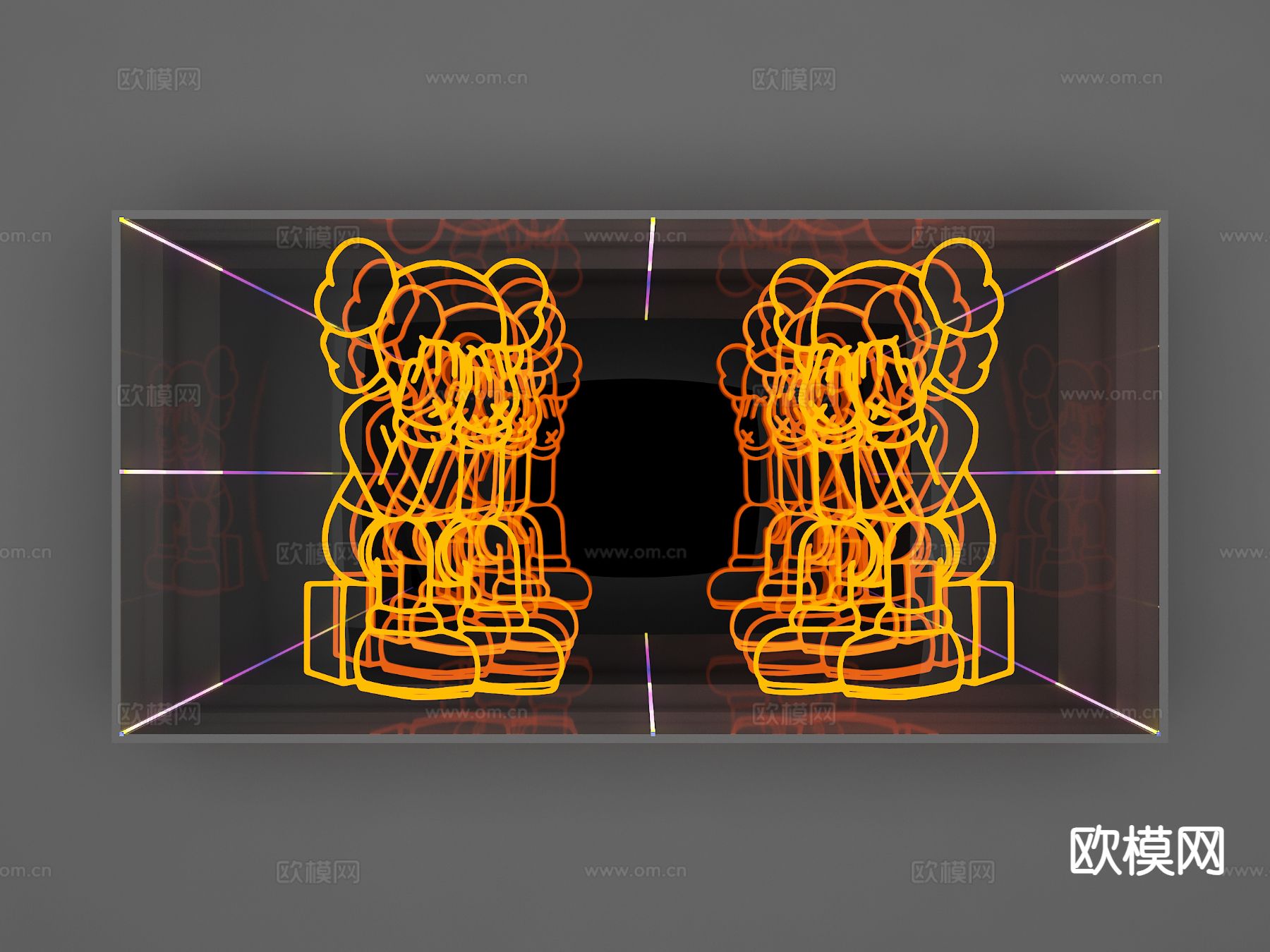 镜子 深渊镜 千层镜3d模型