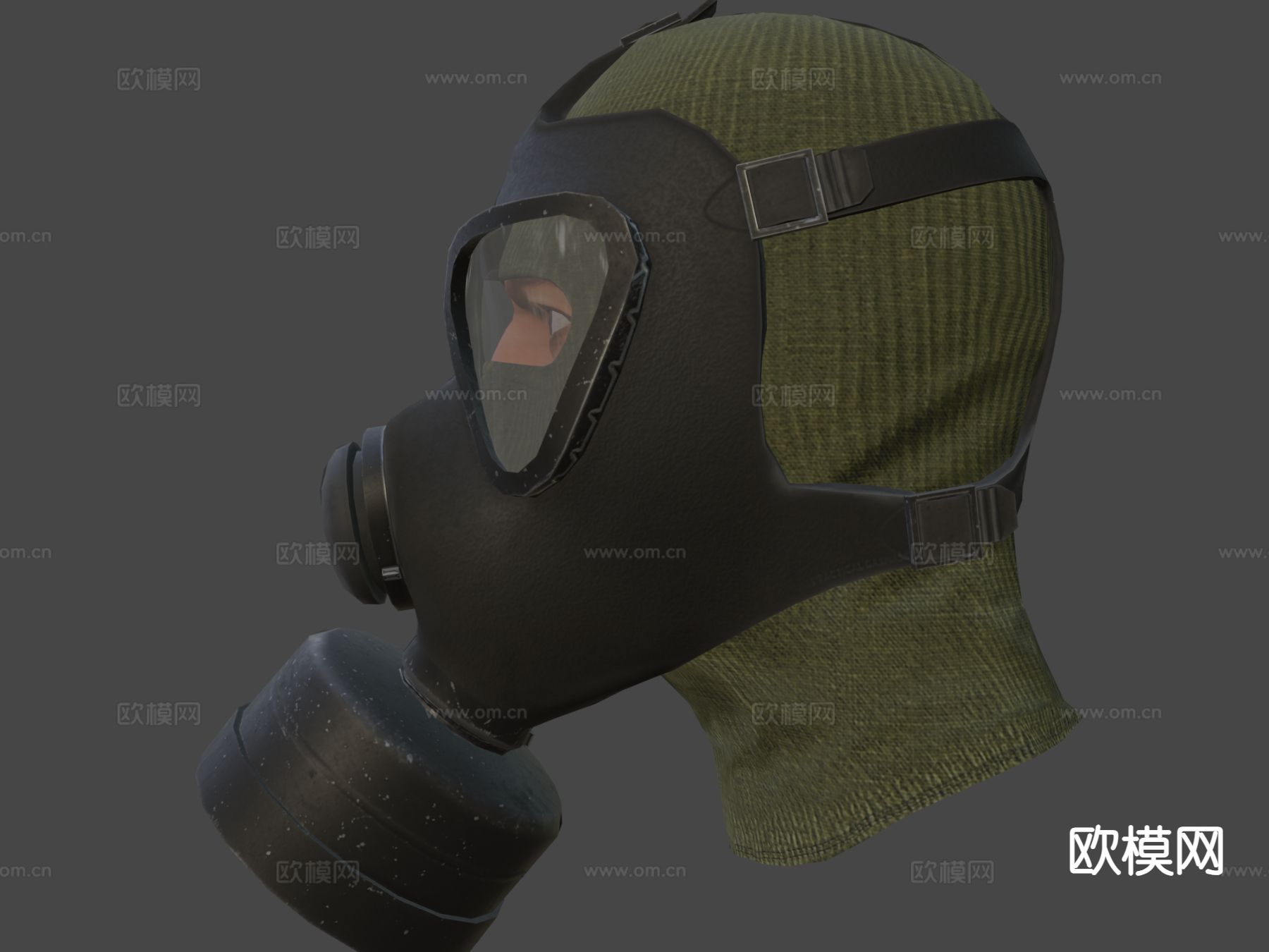 防毒面具M65su模型下载（渲染图4）