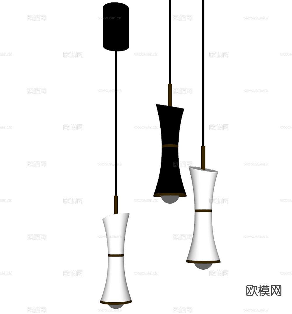Elegant意式吊灯su模型下载（渲染图1）