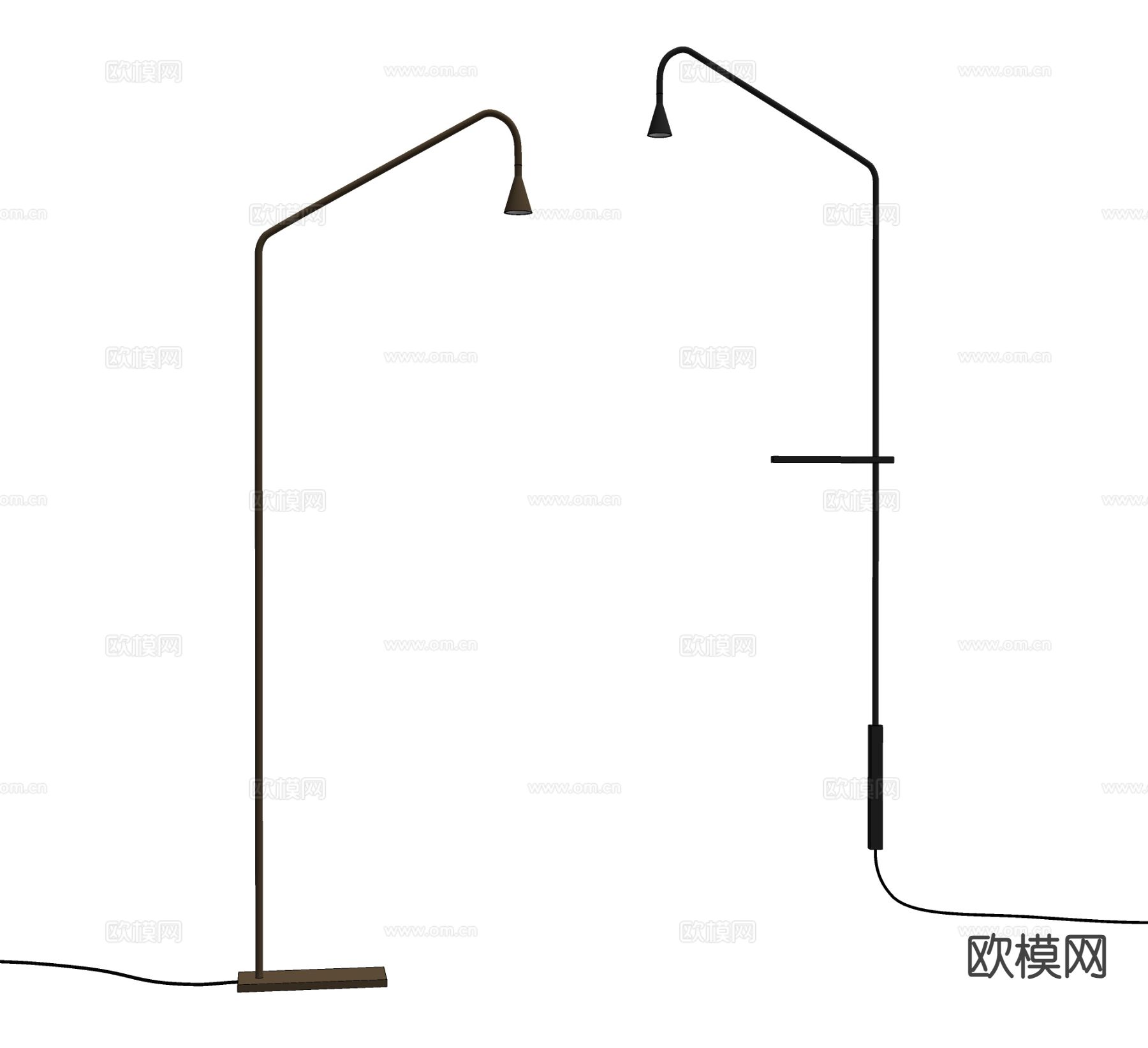 落地灯 极简落地灯su模型