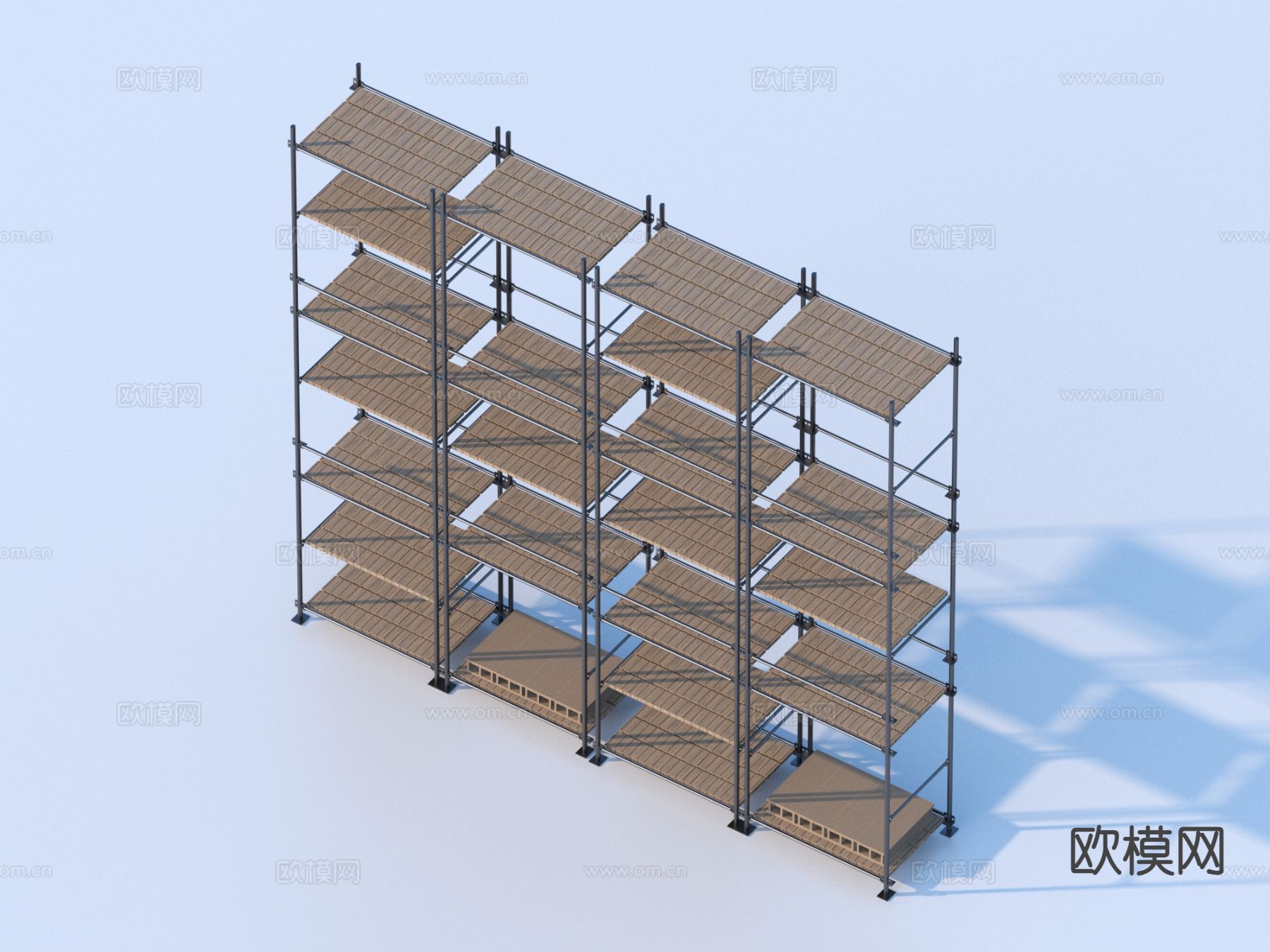 施工脚手架 置物架3d模型