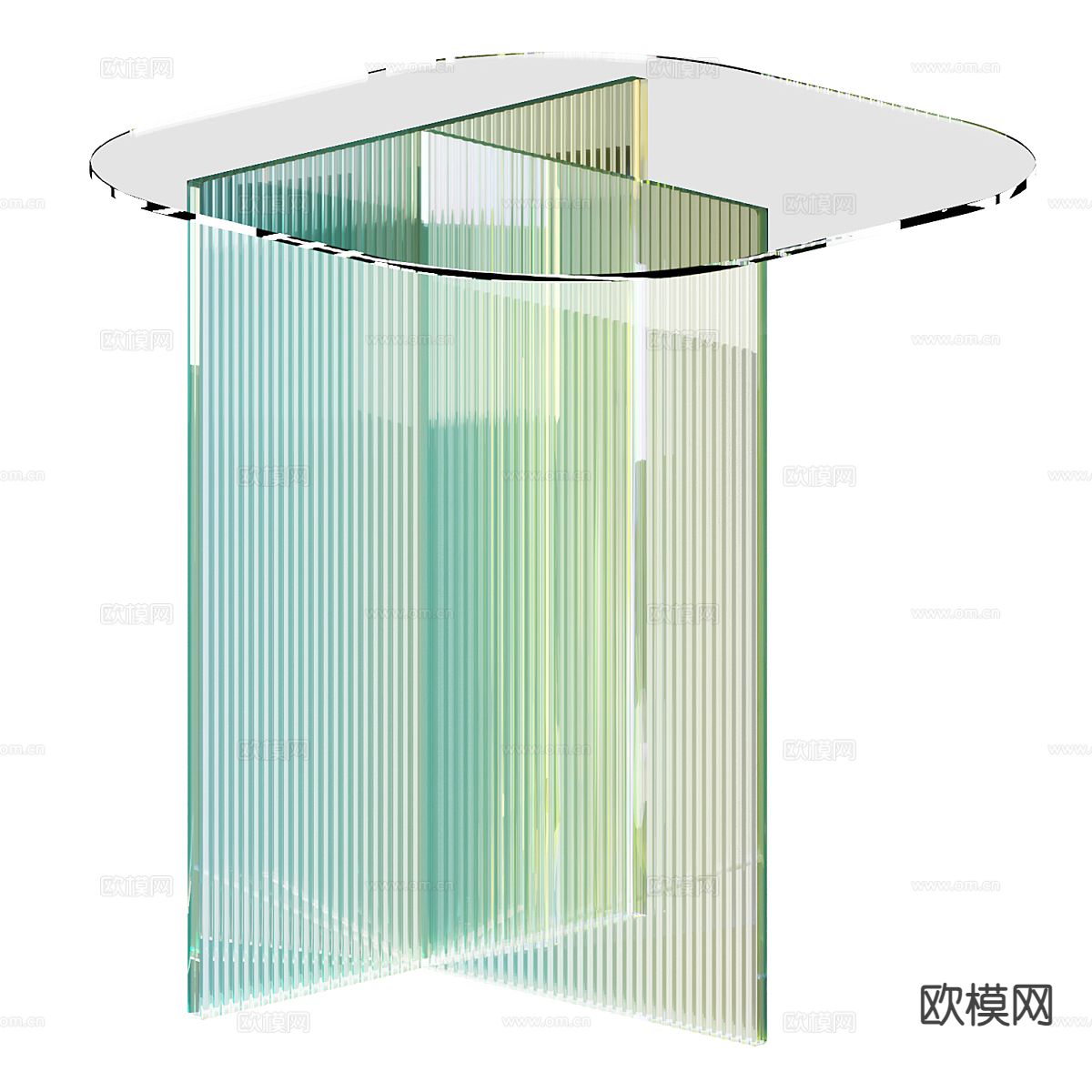 亚克力边几 角几 桌几3d模型