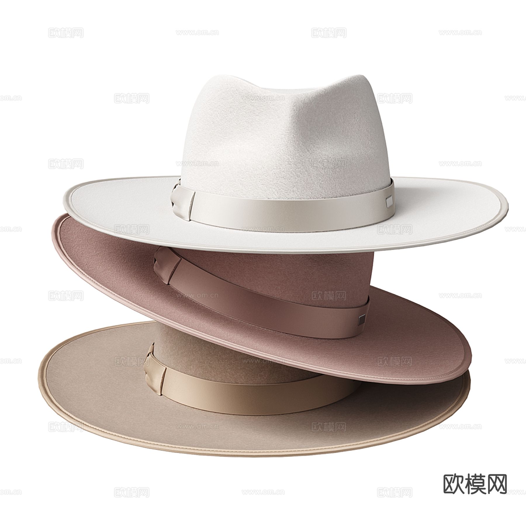 现代帽子su模型下载（渲染图3）