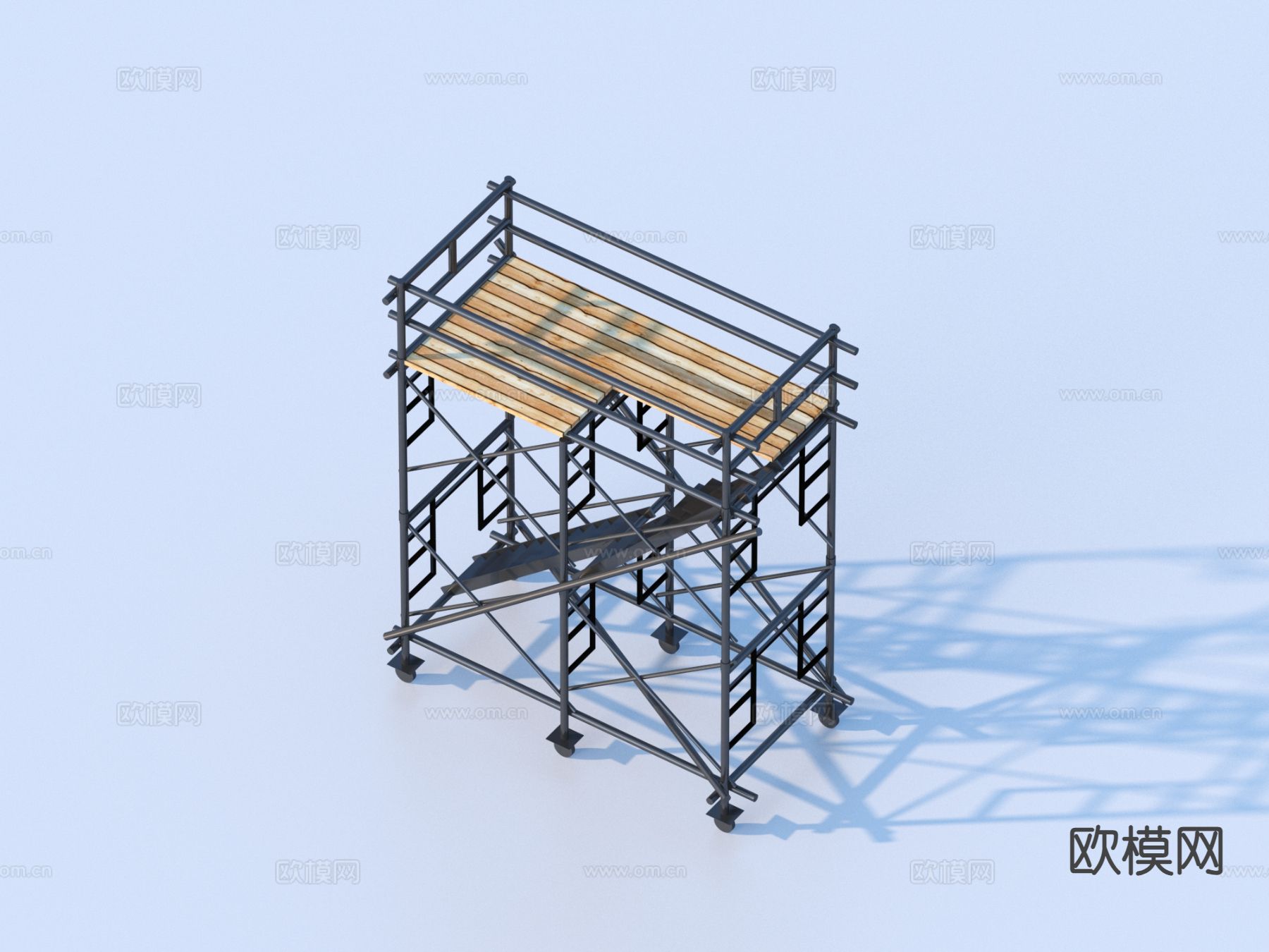 施工脚手架 桁架 置物架3d模型