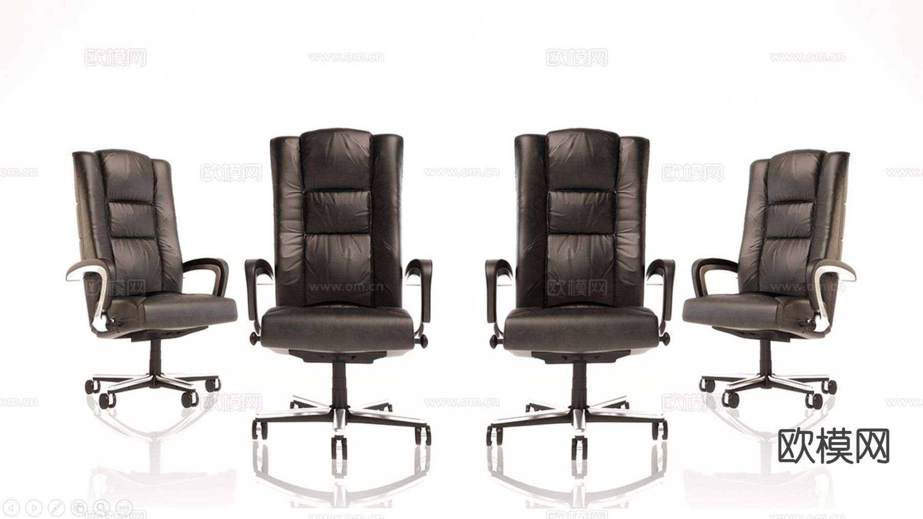 办公椅 大班椅 老板椅3d模型下载