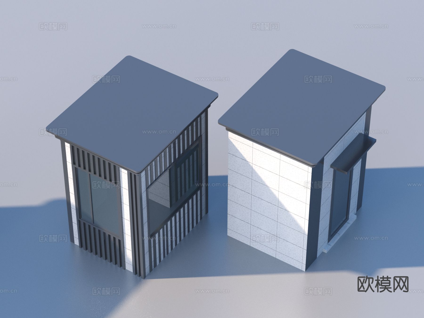 岗亭 门卫亭 保安亭3d模型