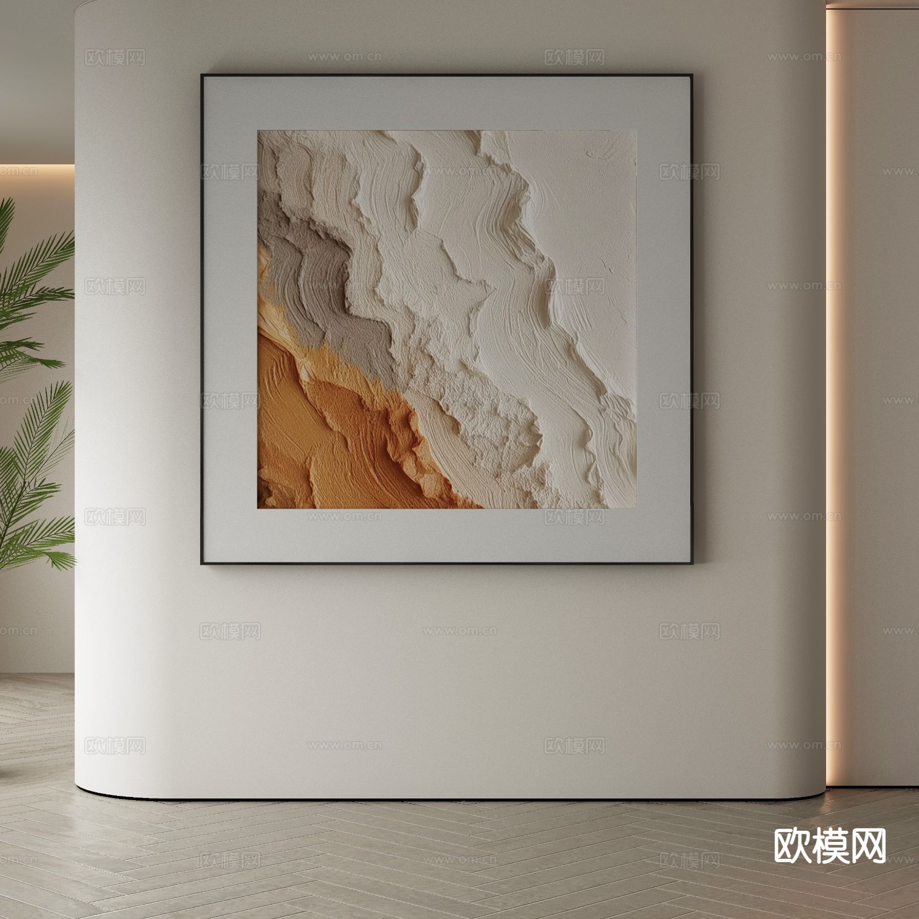 现代装饰画 挂画3d模型