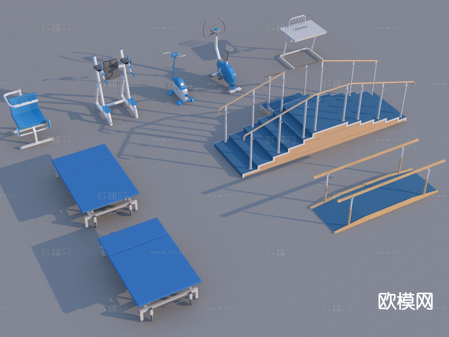 现代医疗器材 康复器材3d模型