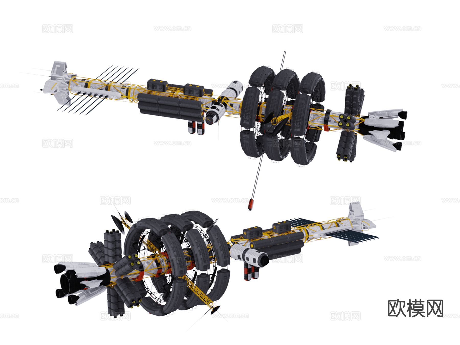 宇宙飞船 飞行器3d模型