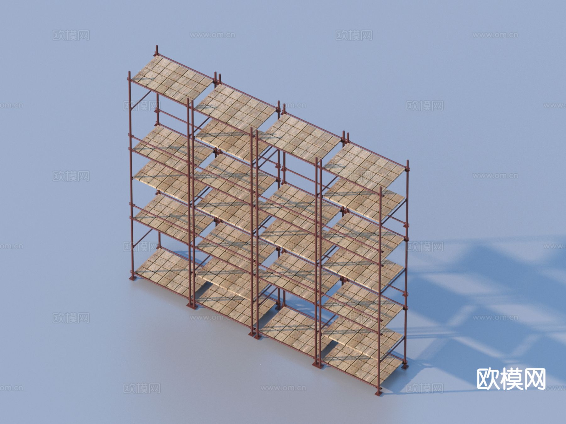 施工脚手架 置物架3d模型