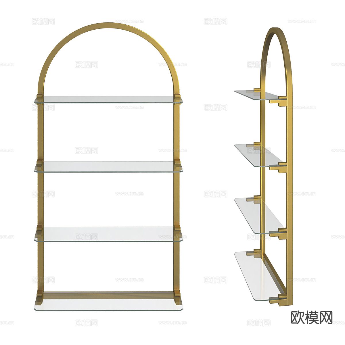 玻璃置物架3d模型