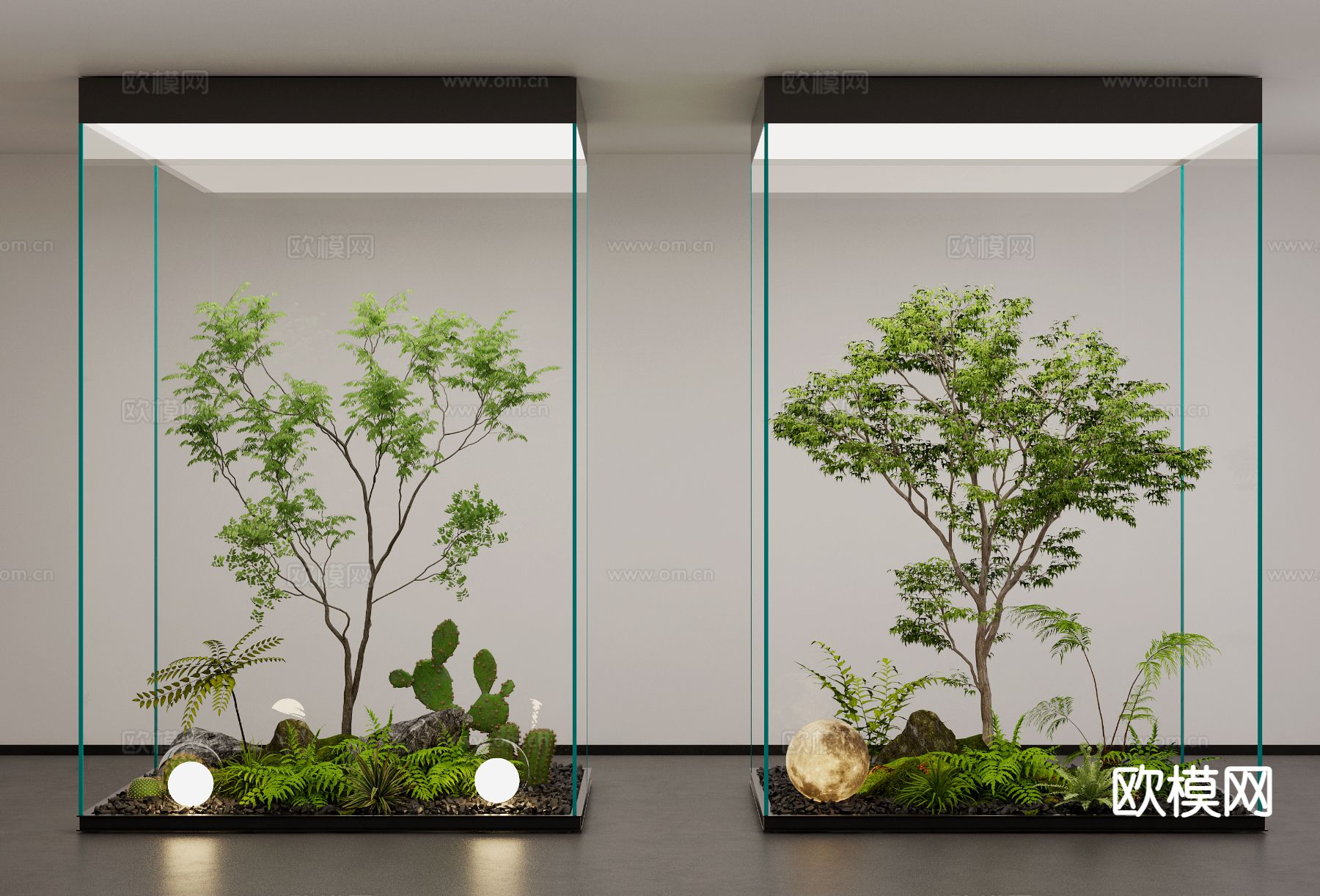 庭院景观 植物堆su模型