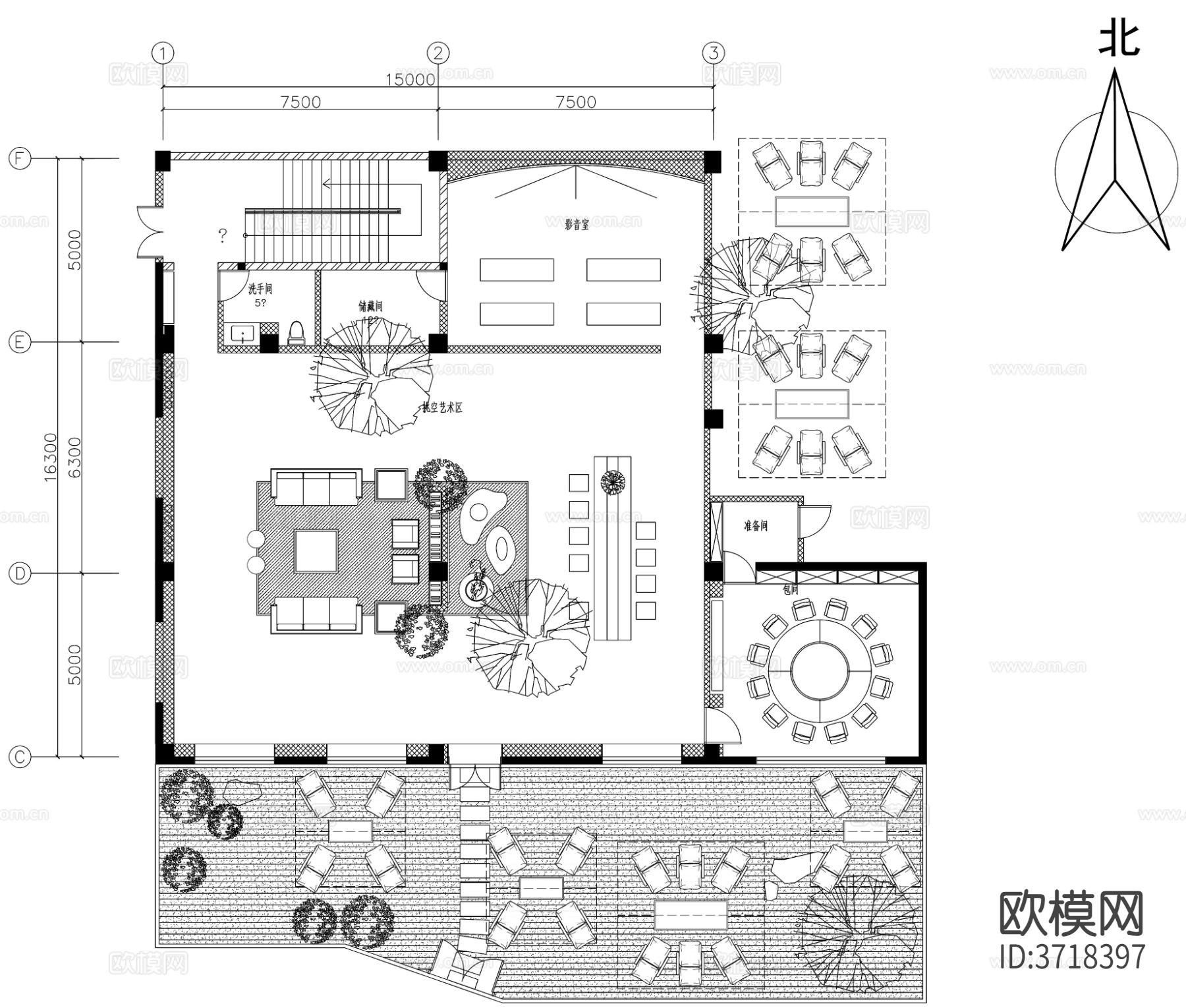 4款户外露营营地民宿cad施工图