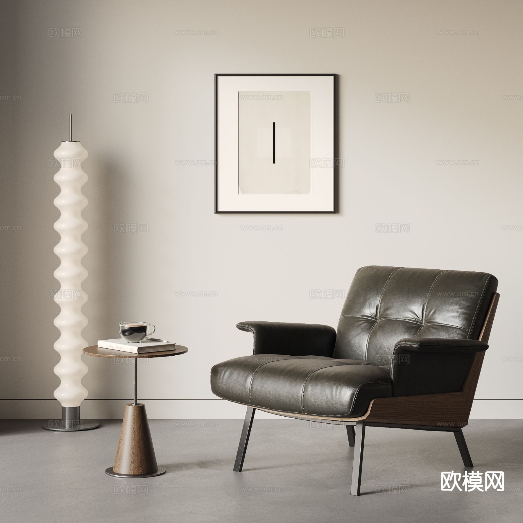 Minotti 椅子 休闲椅3d模型