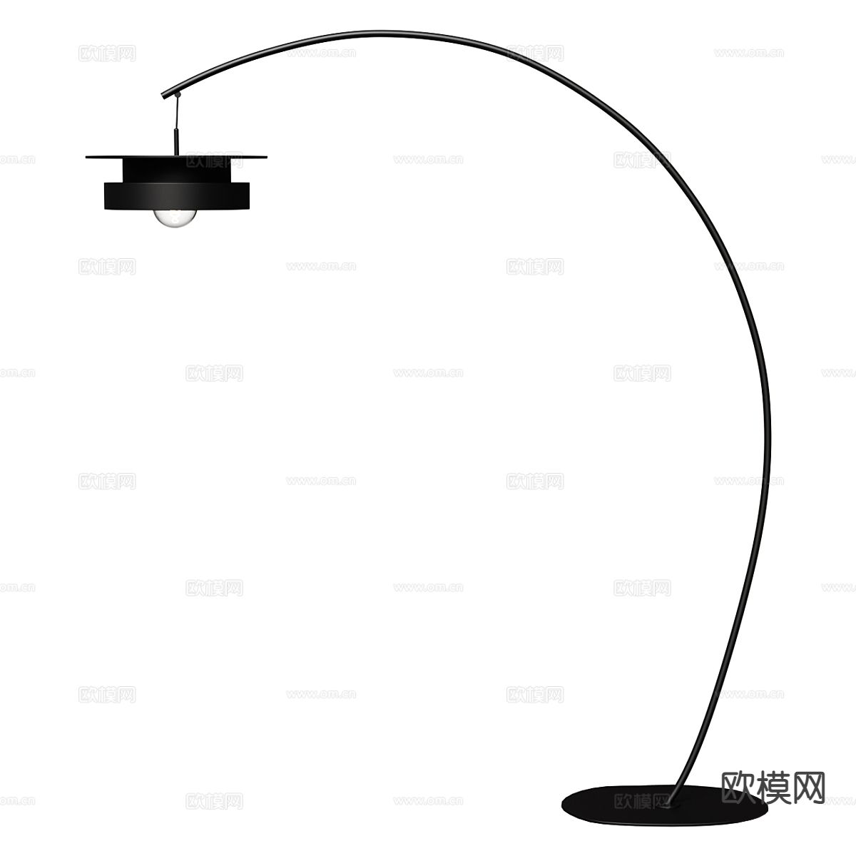 极简落地灯 钓鱼灯3d模型