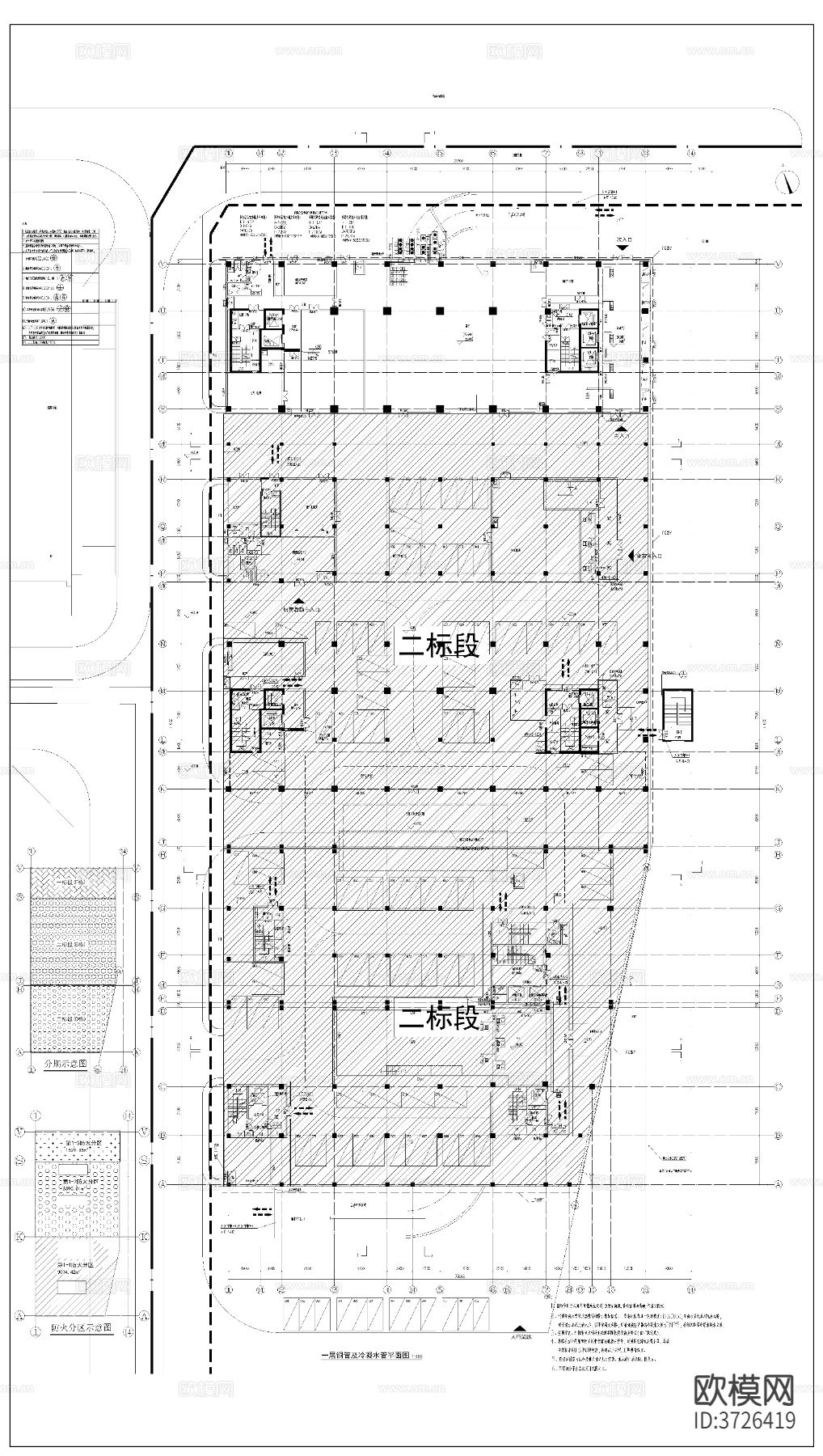 某地高层办公科研建筑暖通cad施工图