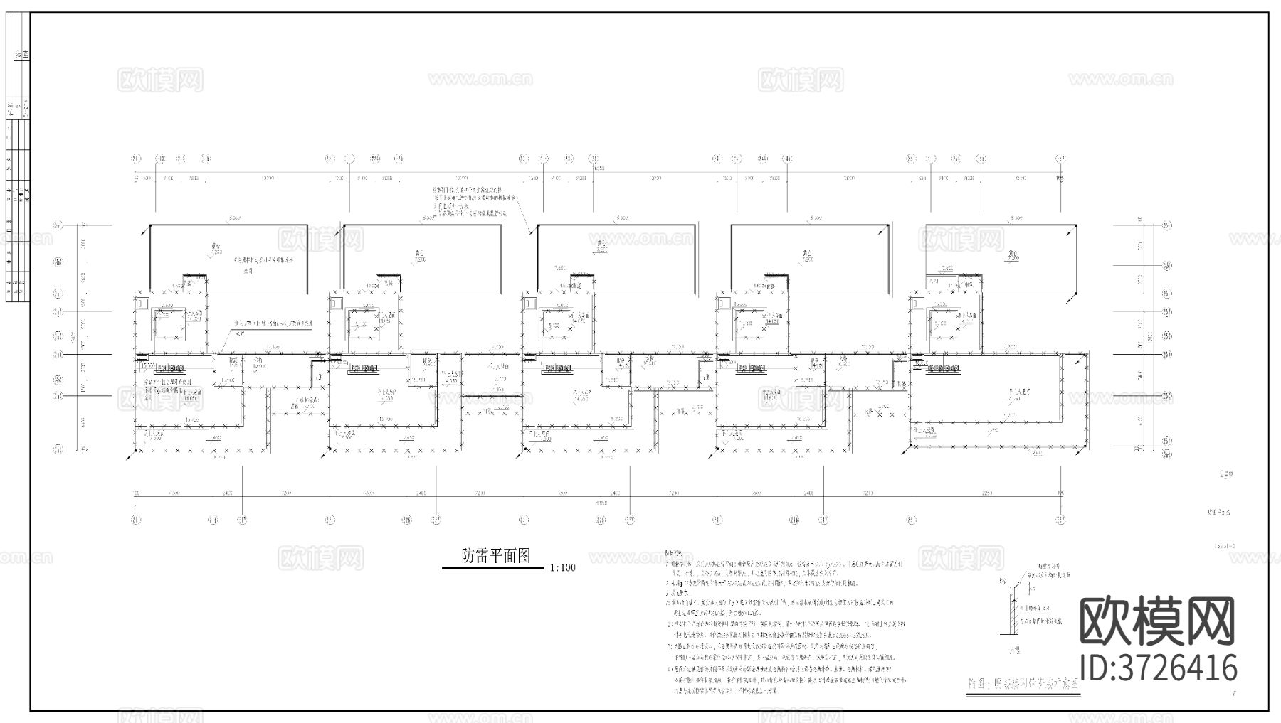 办公园区电气cad施工图