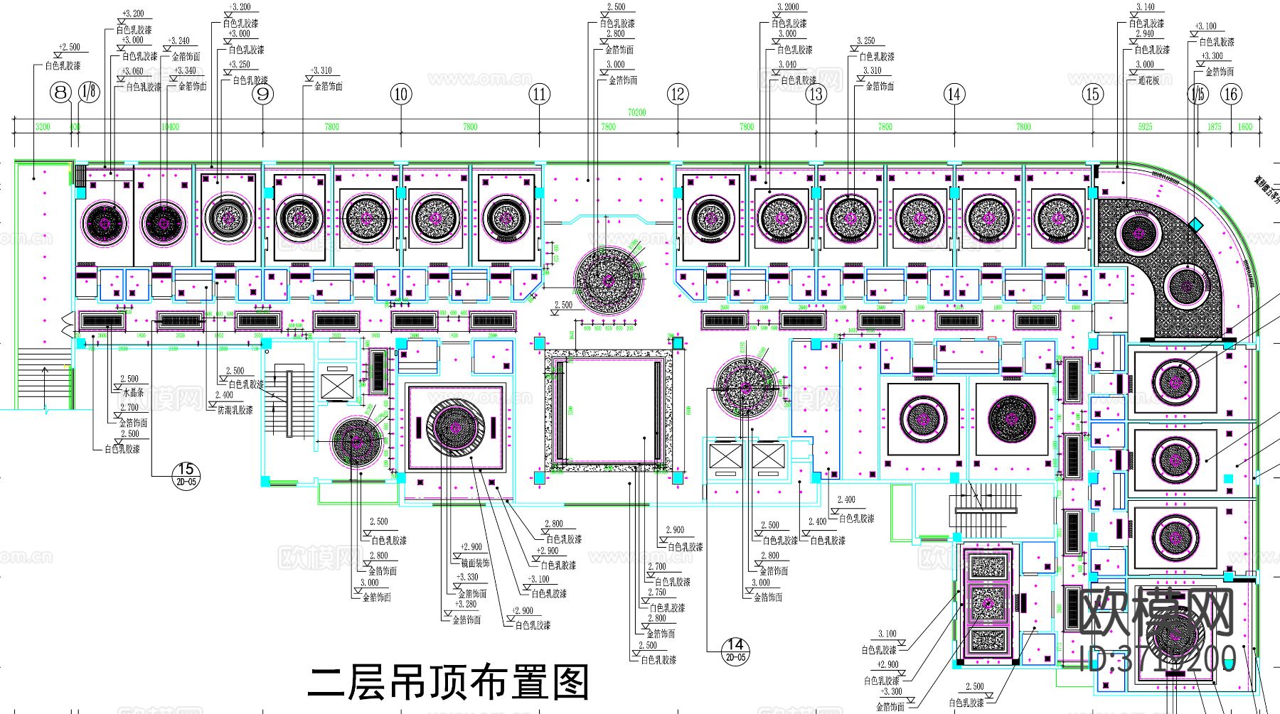 酒店包厢CAD平面图