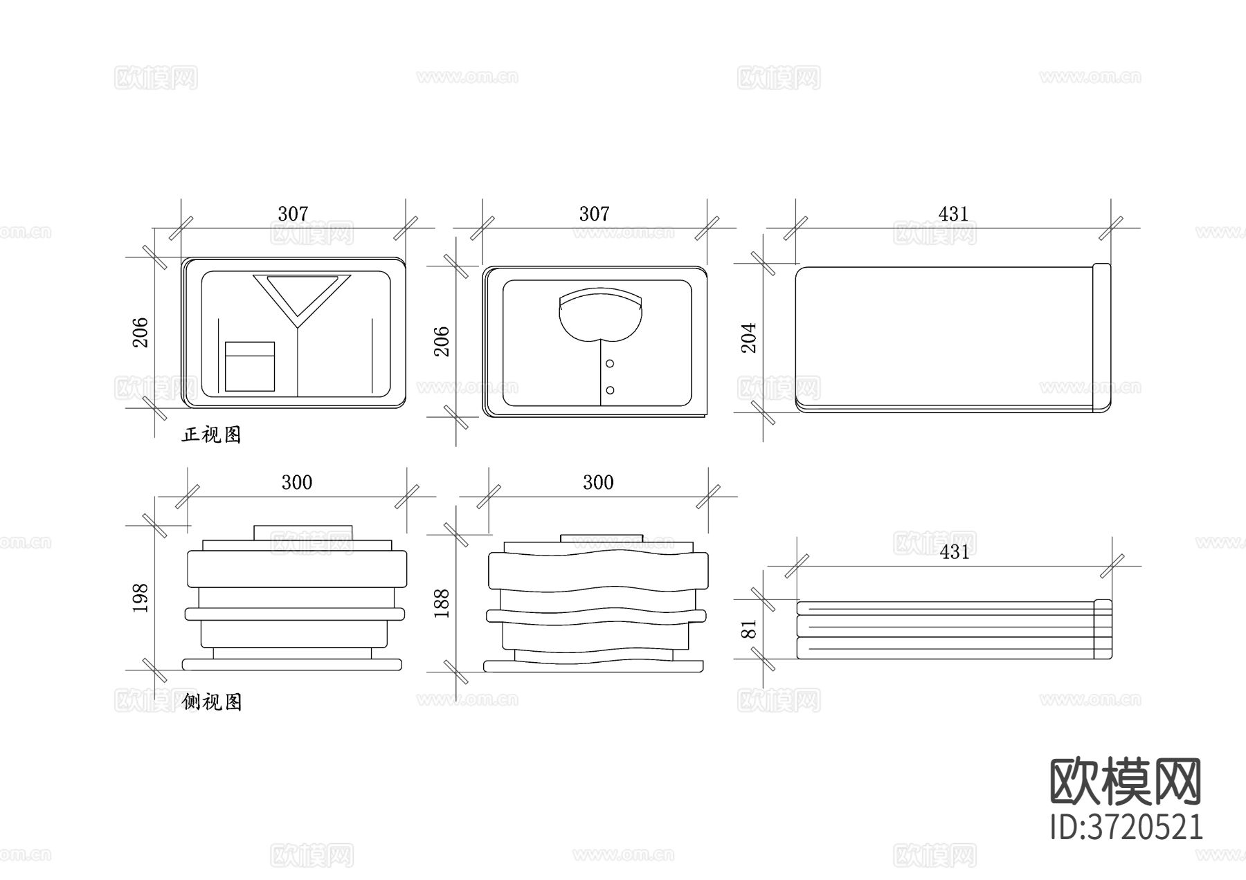 衣服折叠方法cad大样图