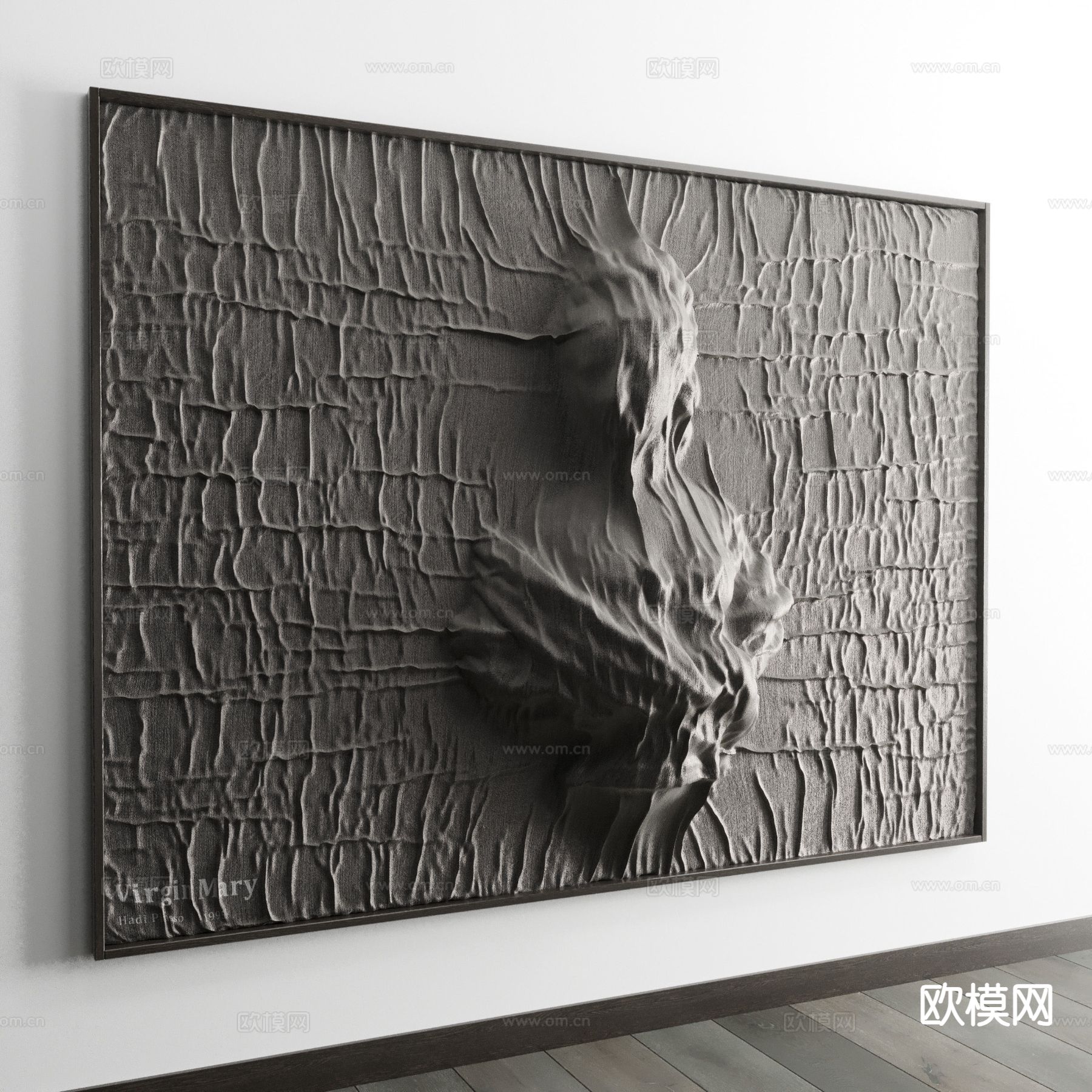 现代抽象画 挂画3d模型