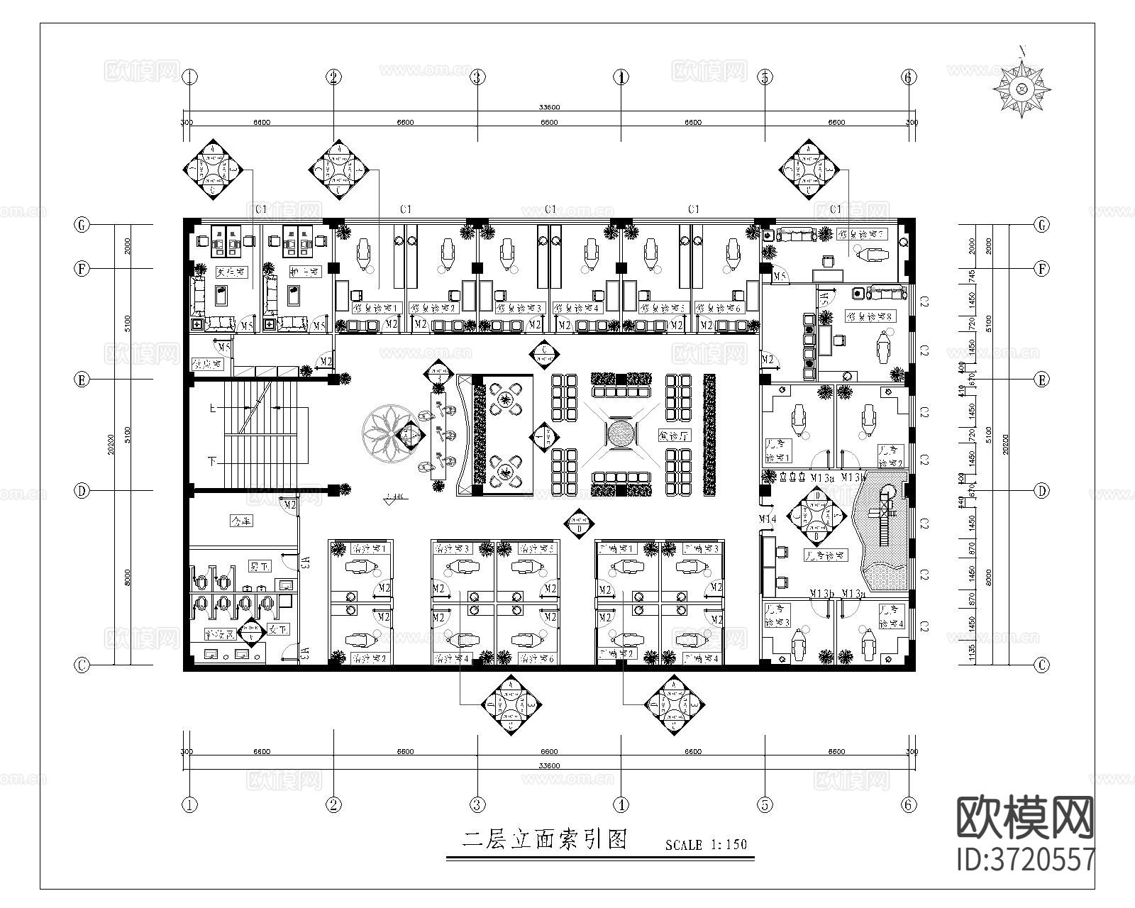 牙科医院CAD施工图