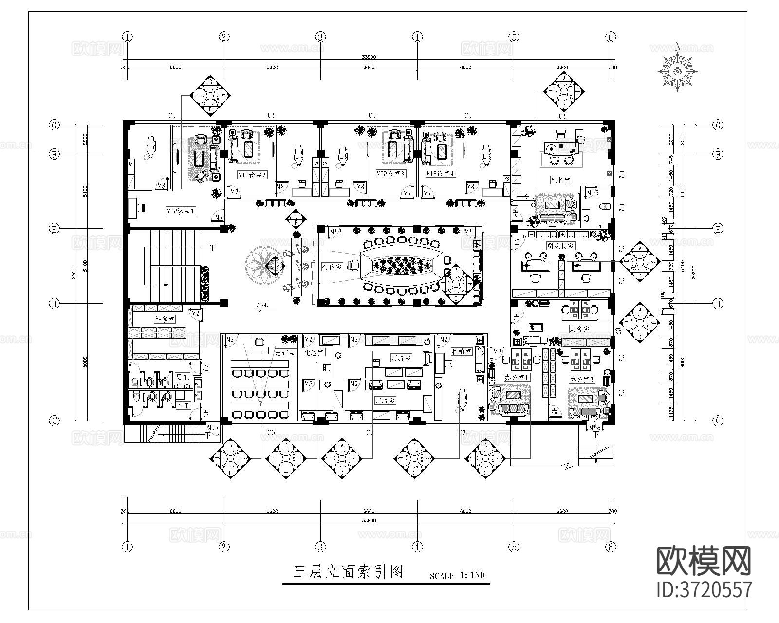 牙科医院CAD施工图