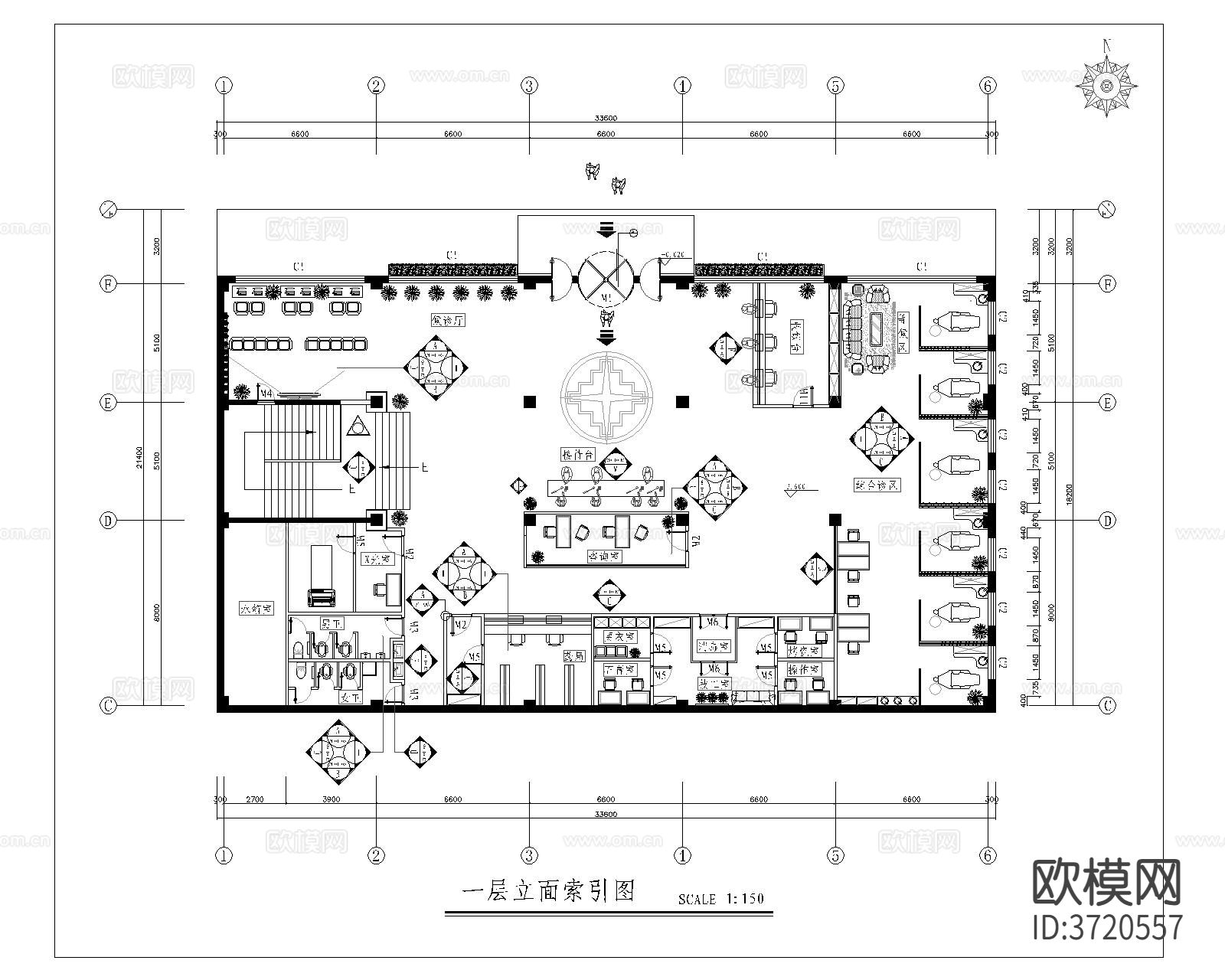 牙科医院CAD施工图