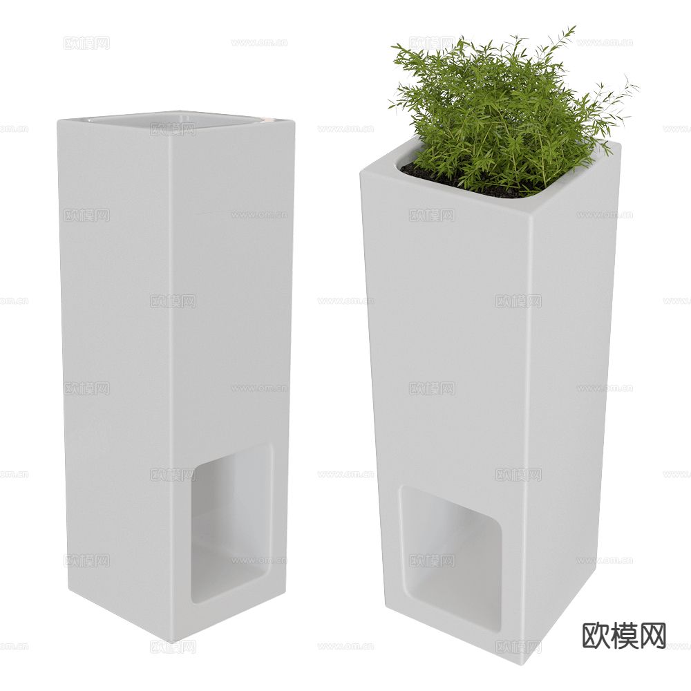 Serralunga 户外花槽 花钵 绿植3d模型