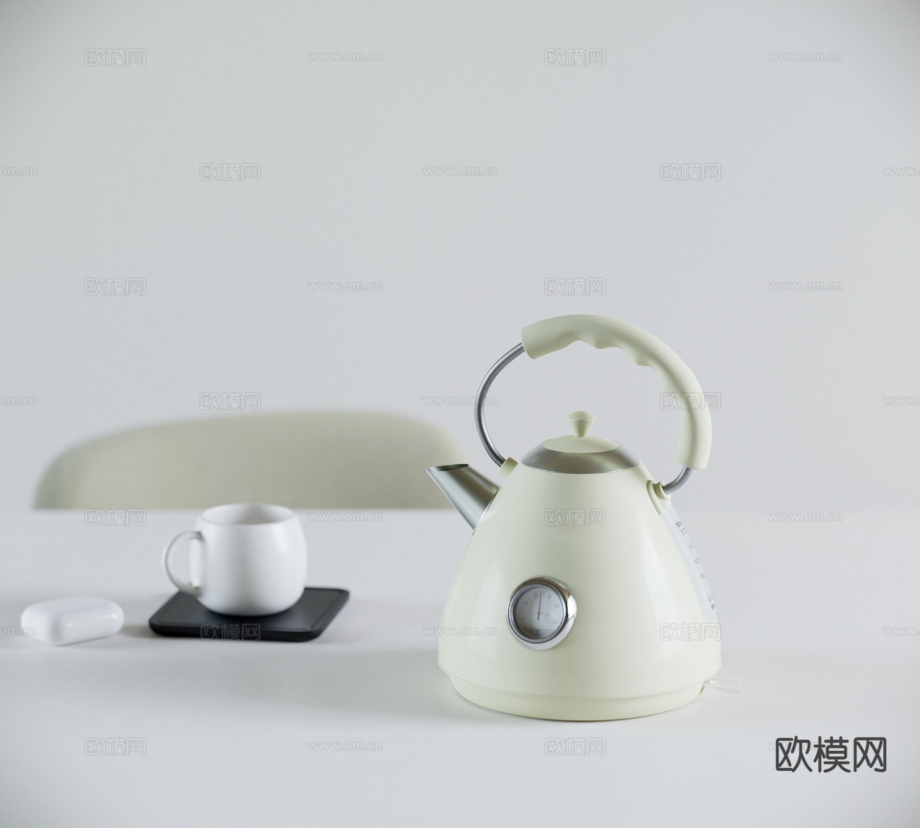 烧水壶 开水壶 茶壶 茶杯su模型