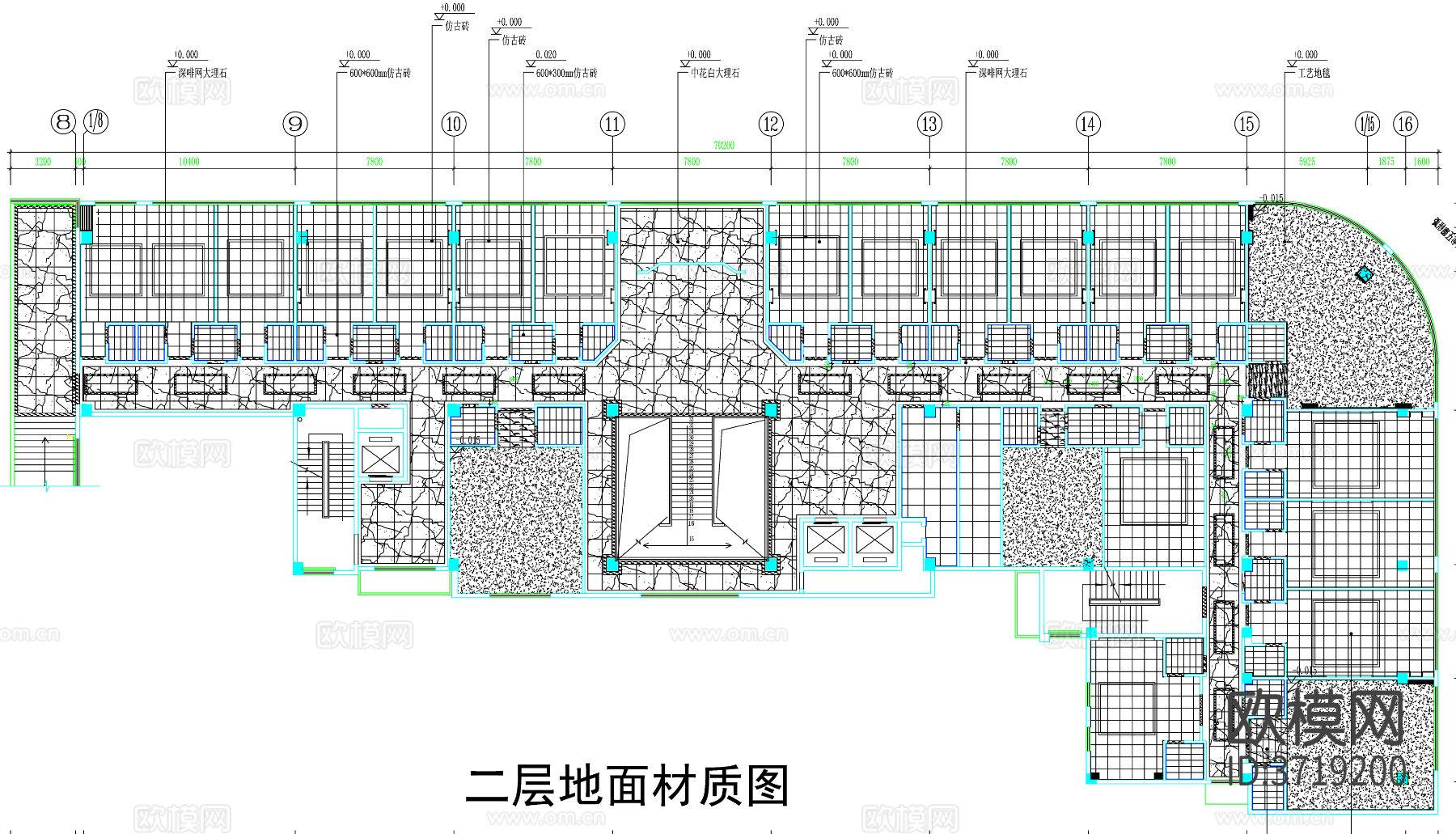 酒店包厢CAD平面图