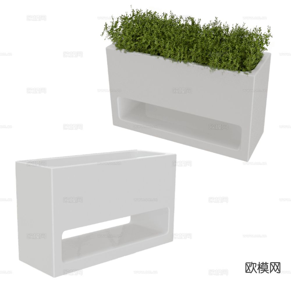 Serralunga 花坛 花槽 花钵 绿植3d模型